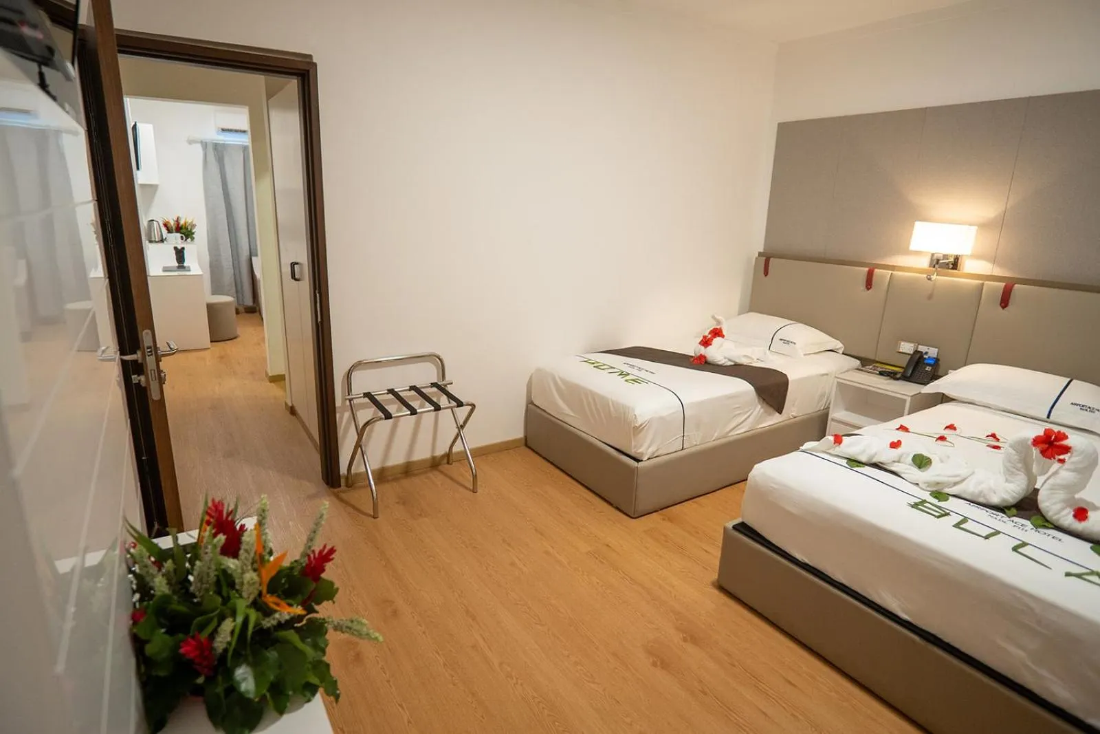 Bed in Airport Ace Hotel