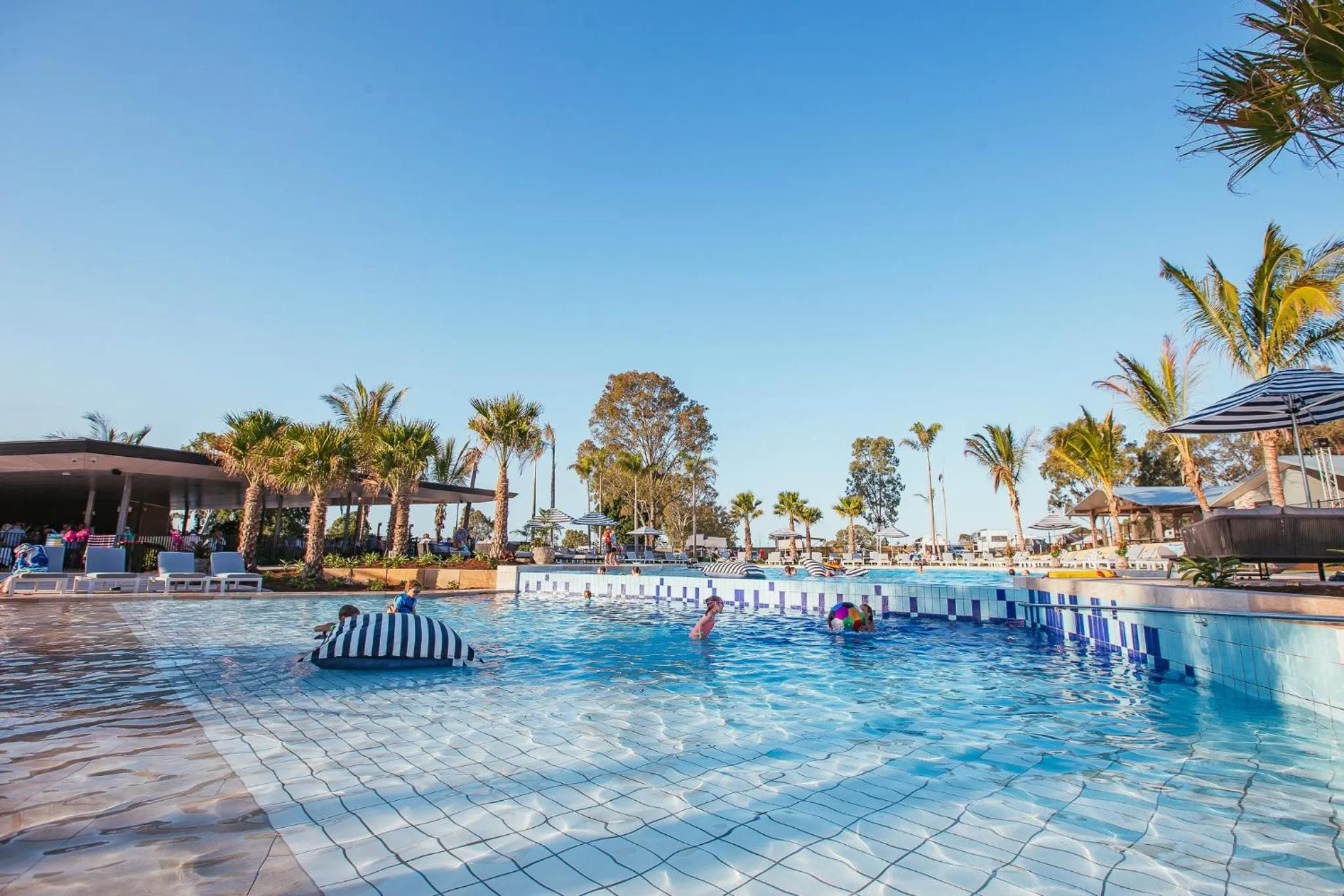Swimming pool in BIG4 Sandstone Point Holiday Resort Bribie Island