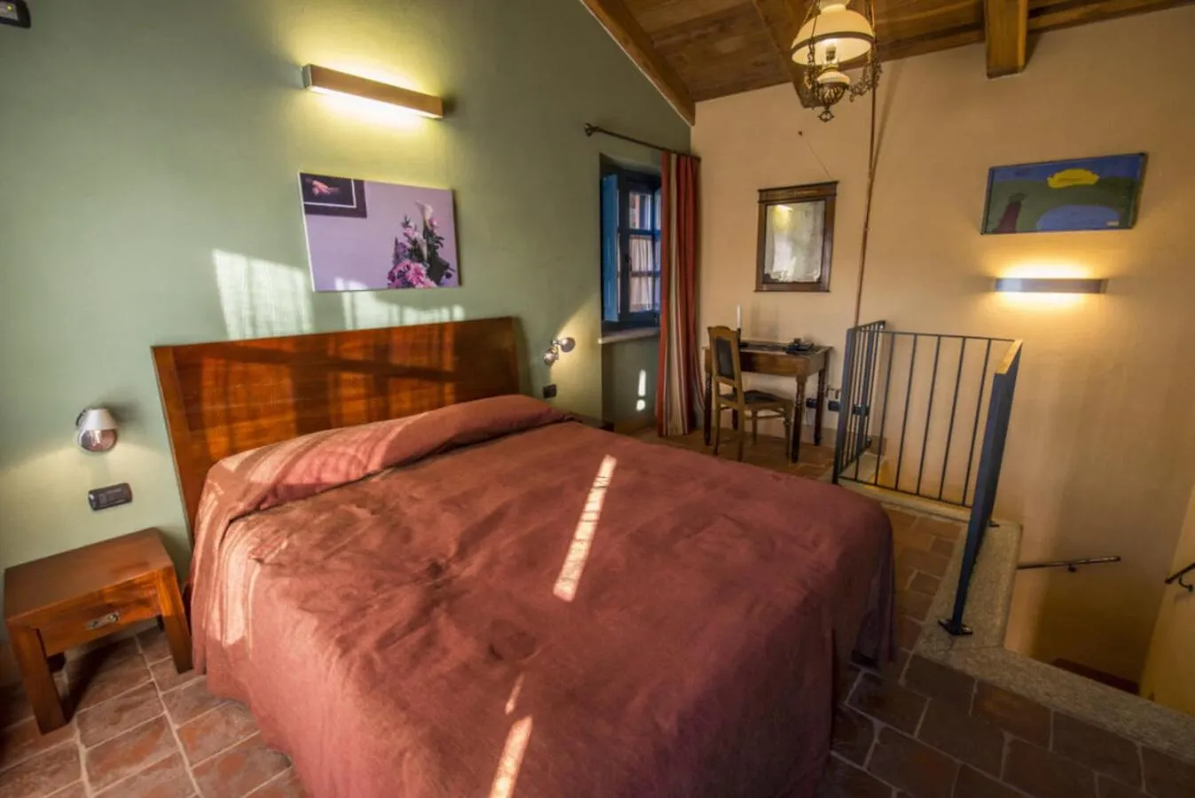 Bedroom, Bed in Albergo Ristorante Garibaldi