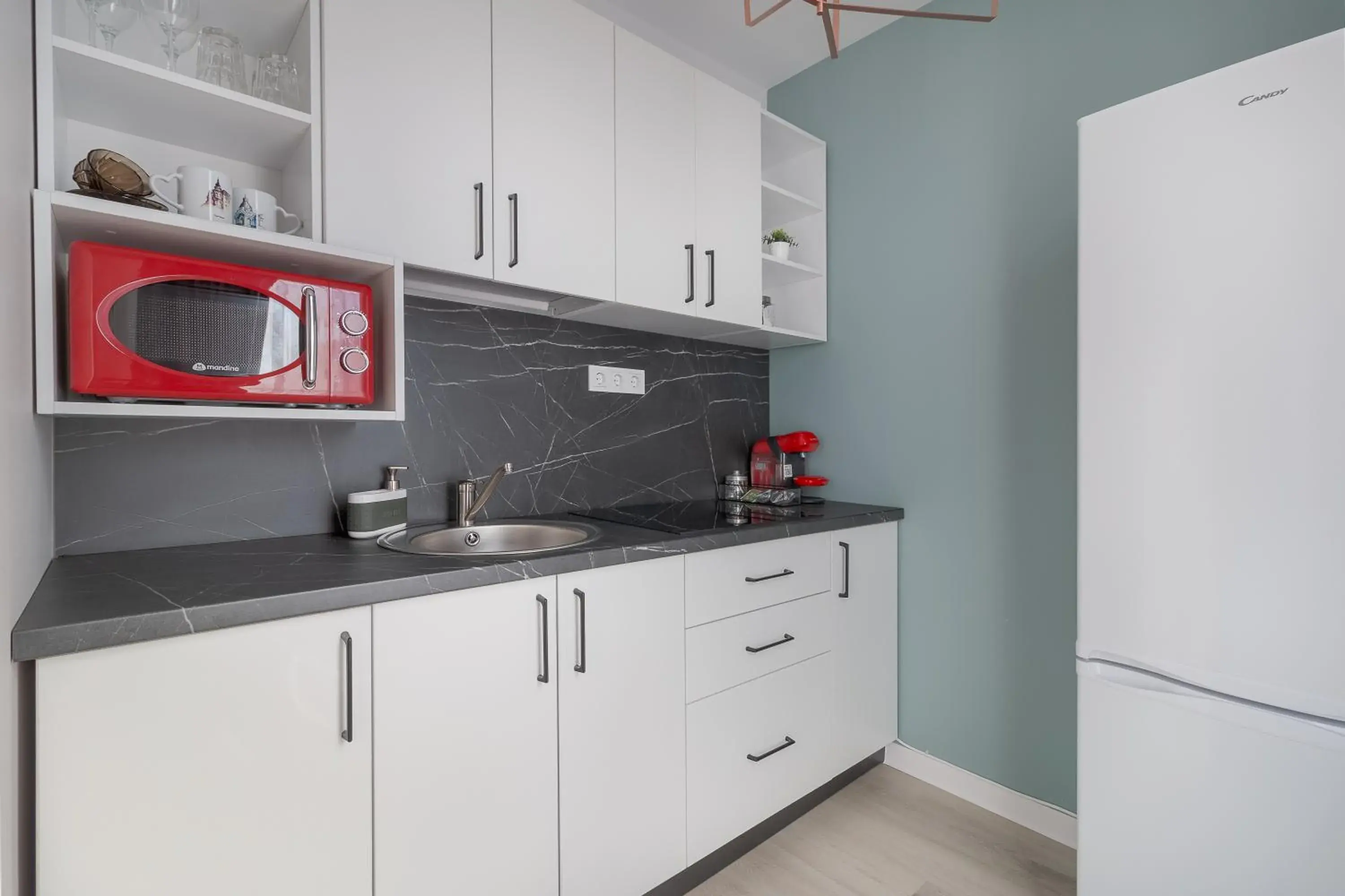 Kitchen or kitchenette in Aparthotel Aria Boutique Kitchen or kitchenette in Aparthotel Aria Boutique