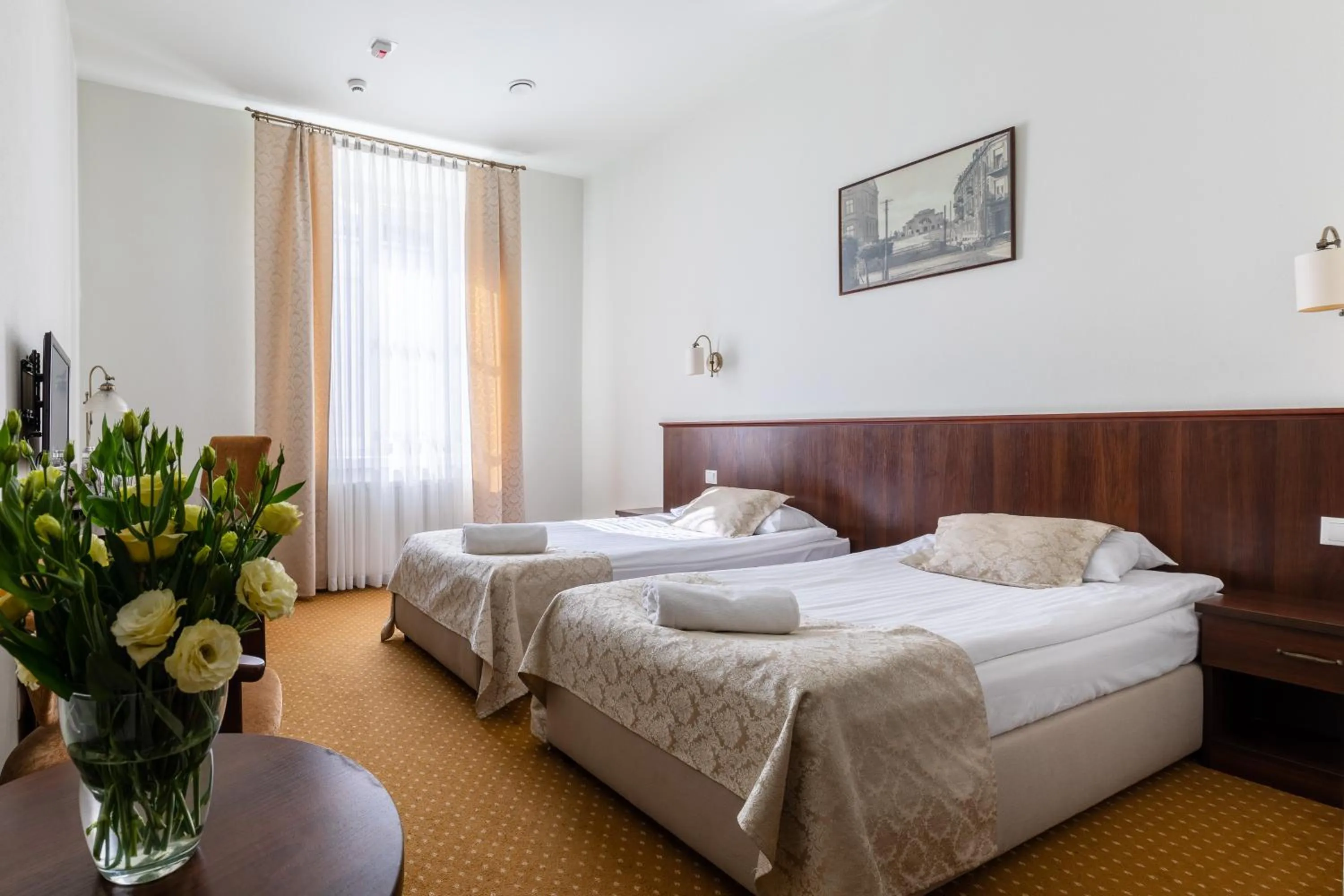 Bedroom, Bed in Kamienica Szefferów 1848 r.