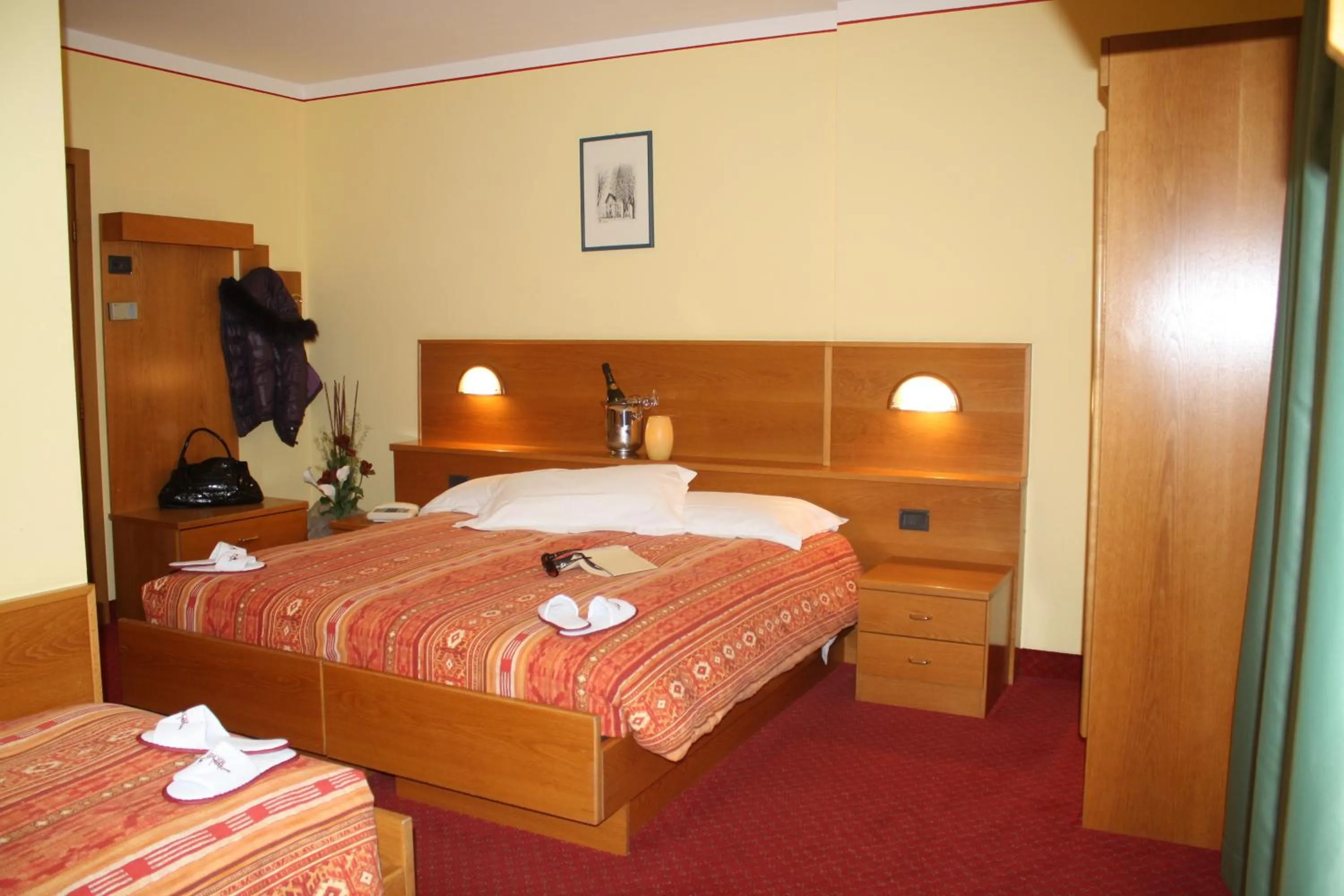 Bed in Hotel Michela