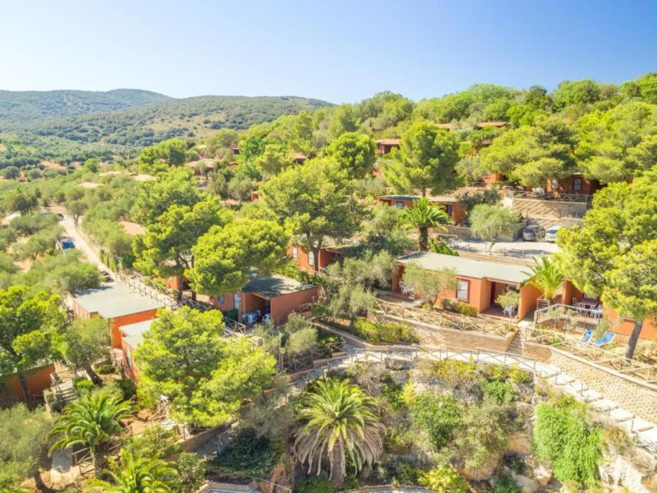 Bird's eye view in Gitavillage Talamone