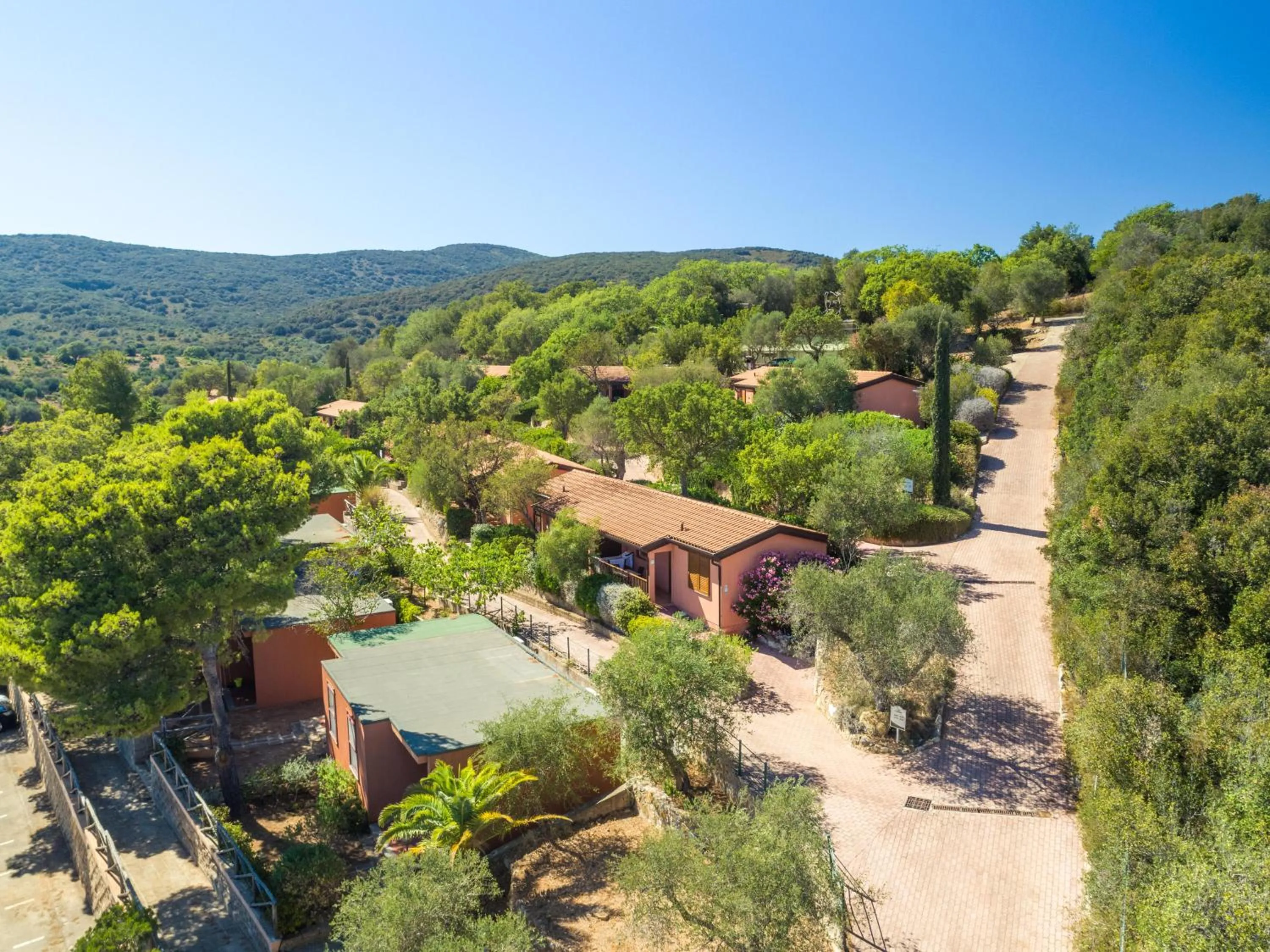 Bird's eye view in Gitavillage Talamone