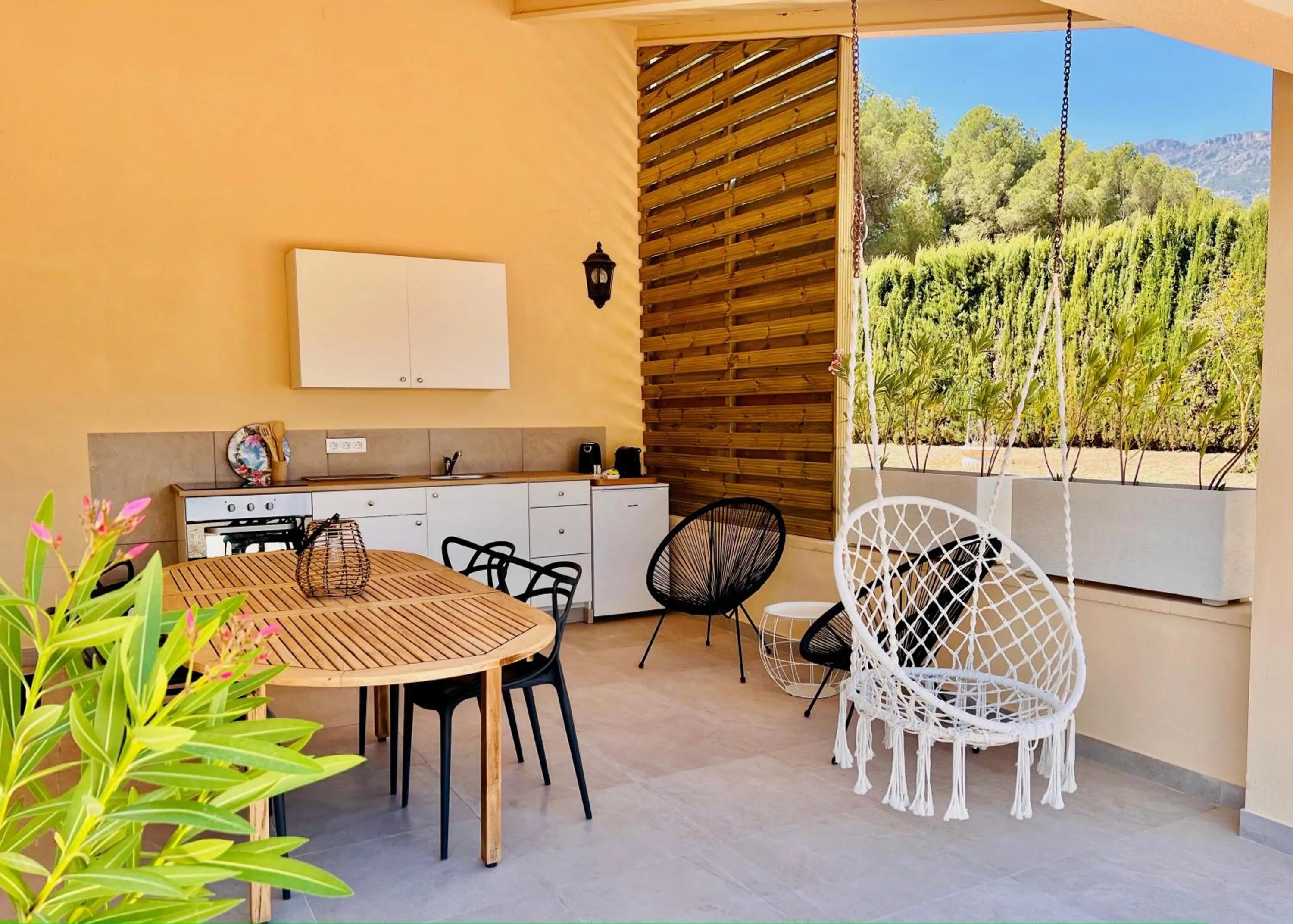 Natural landscape in Casa de Los Lirios