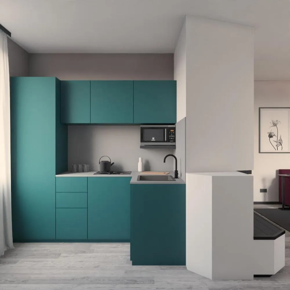 Kitchen or kitchenette in Residence Il Melograno