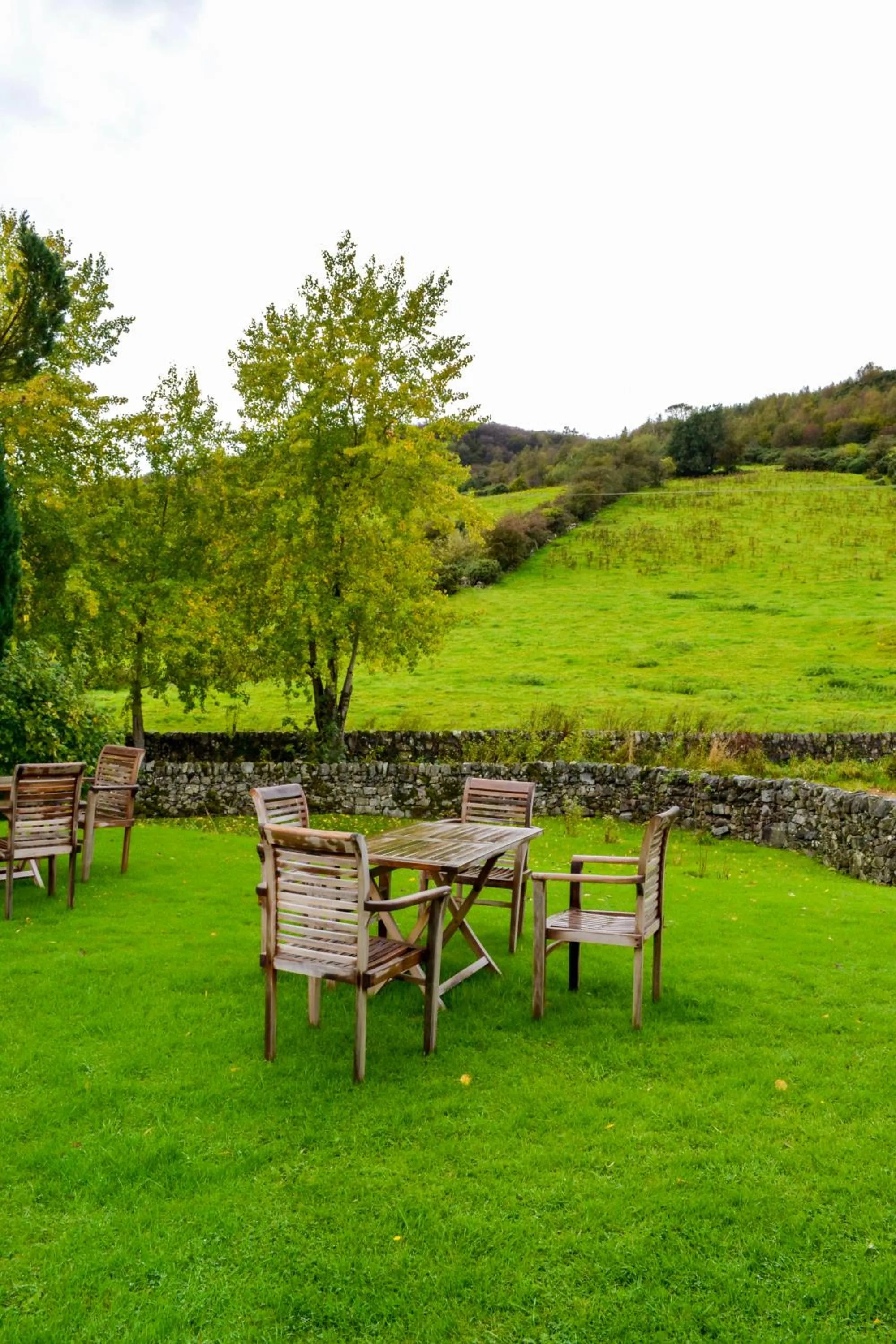Patio in The Lady Maxwell Room at Buittle Castle