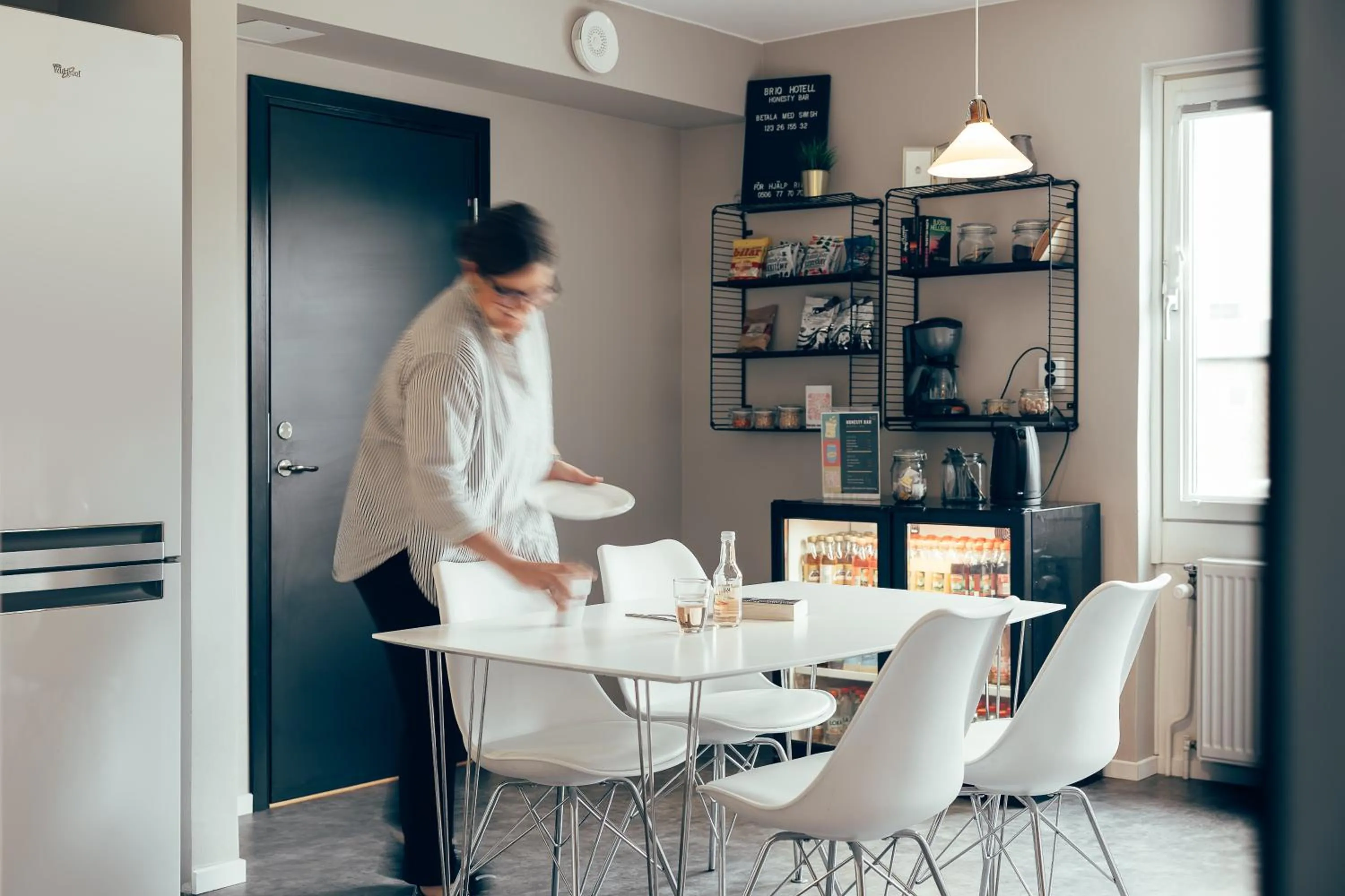 Kitchen or kitchenette in BriQ Hotell