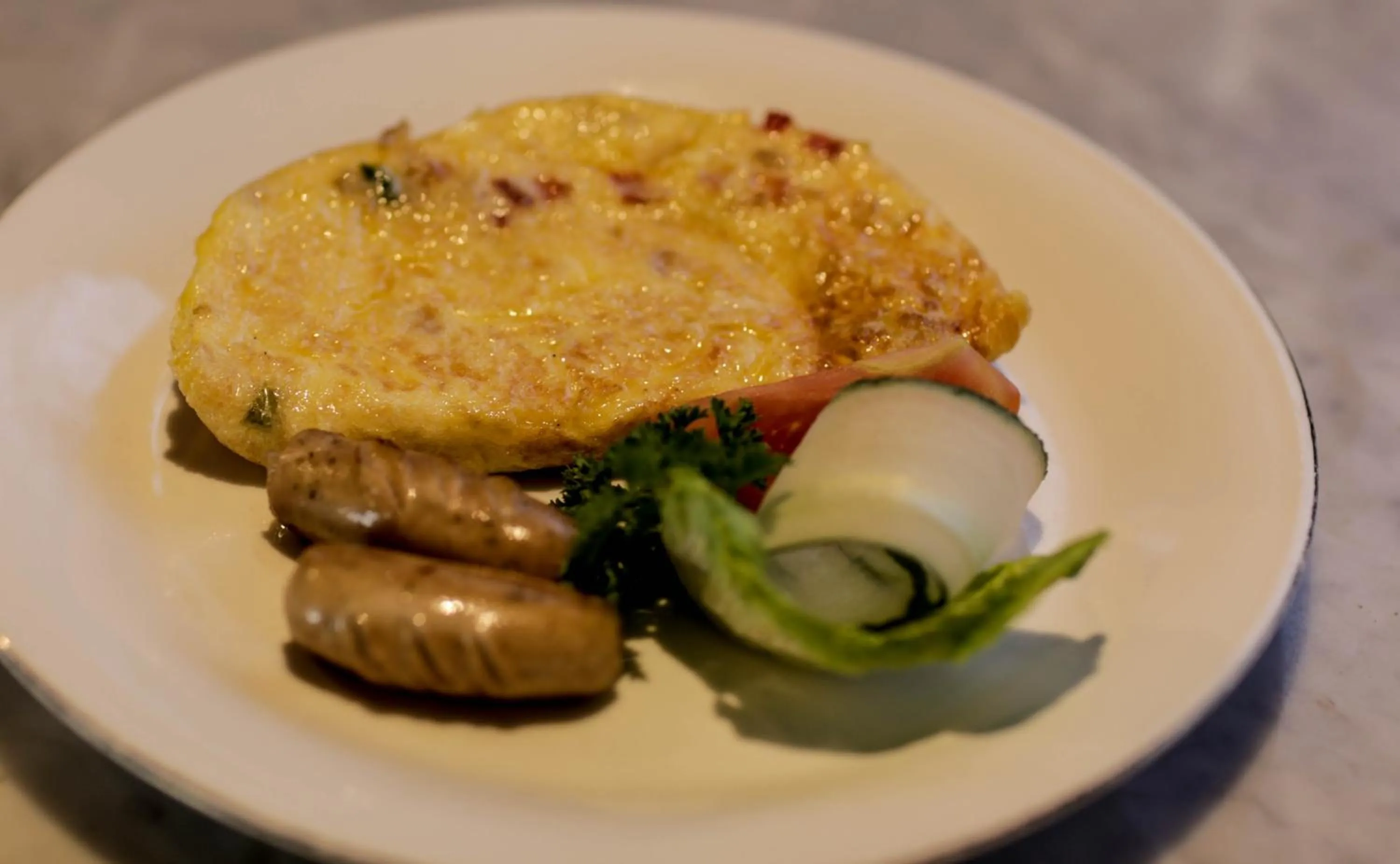 American breakfast in Kori Ubud Resort, Restaurant & Spa