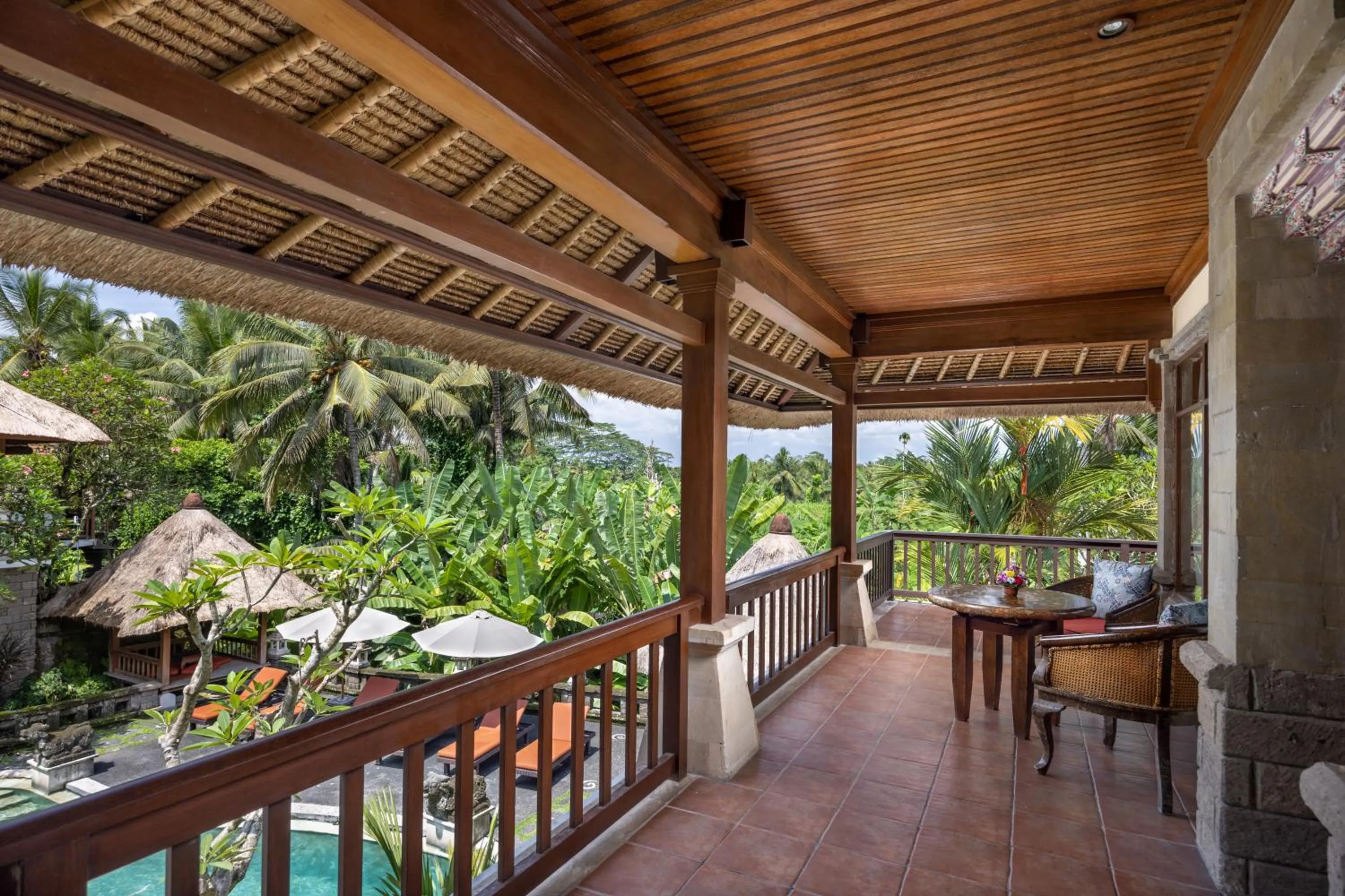 Balcony/Terrace in Kori Ubud Resort, Restaurant & Spa