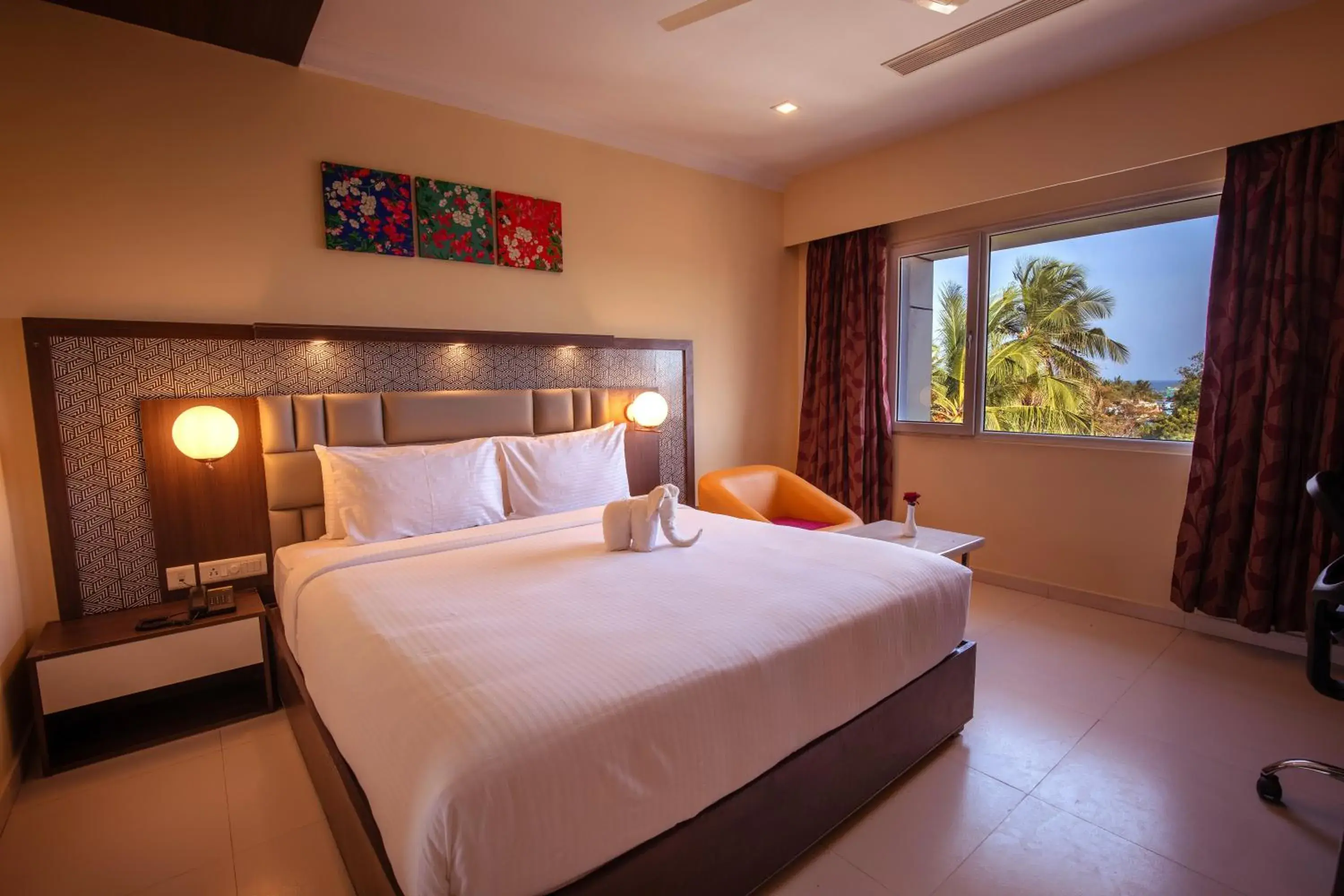 Bed in Vinayaga by Poppys, Rameshwaram Bed in Vinayaga by Poppys, Rameshwaram