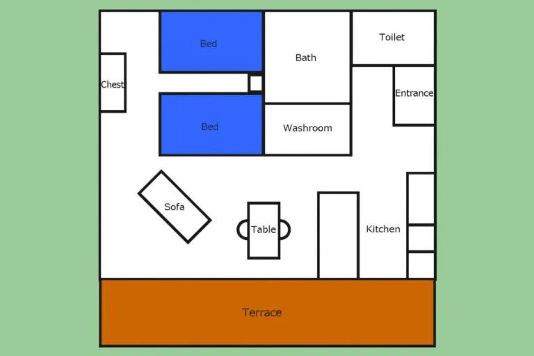 Floor plan in Beach Village Nosoko