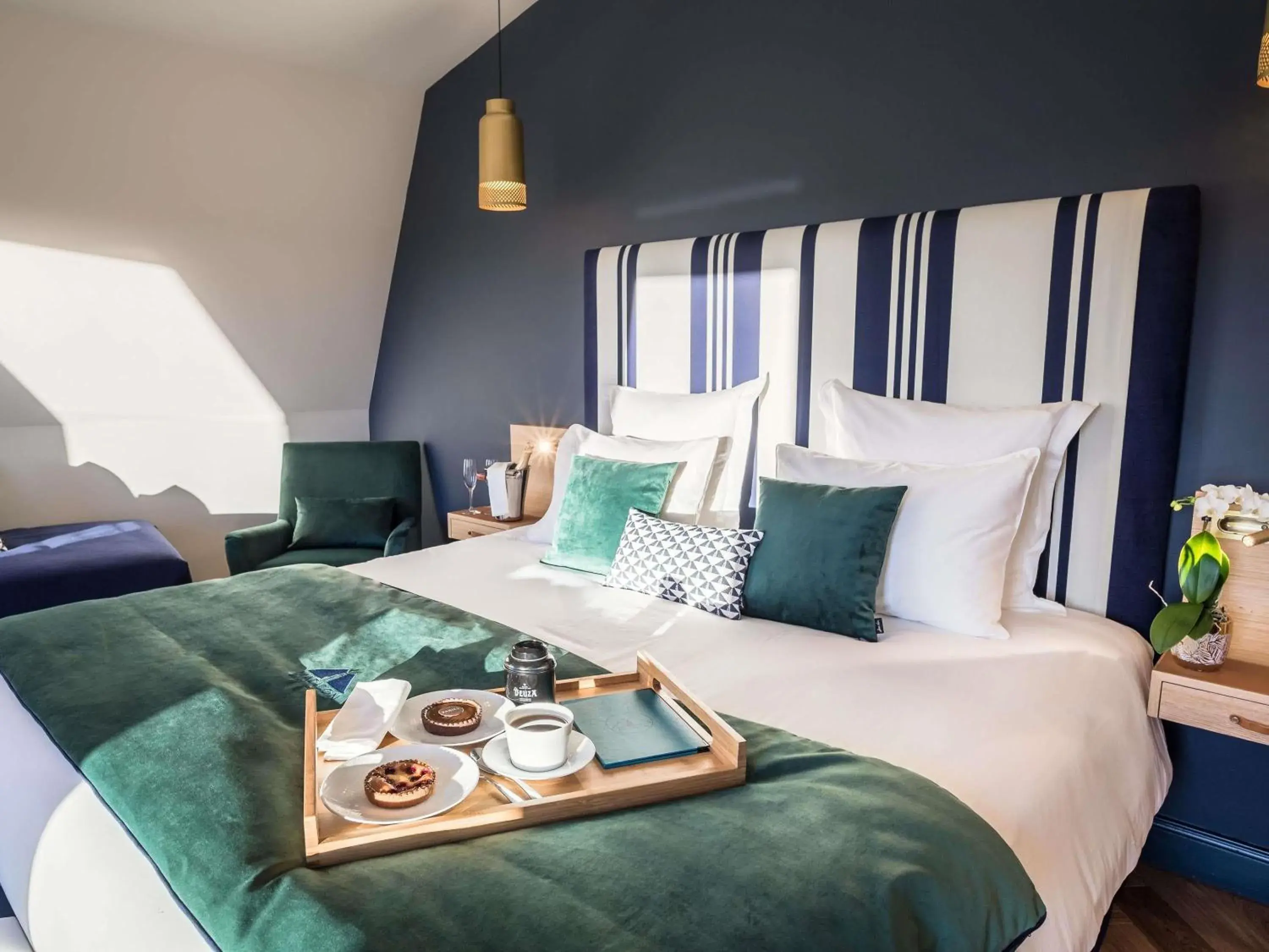 Bedroom, Bed in MADISON Saint Jean de Luz - Handwritten Collection Bedroom, Bed in MADISON Saint Jean de Luz - Handwritten Collection