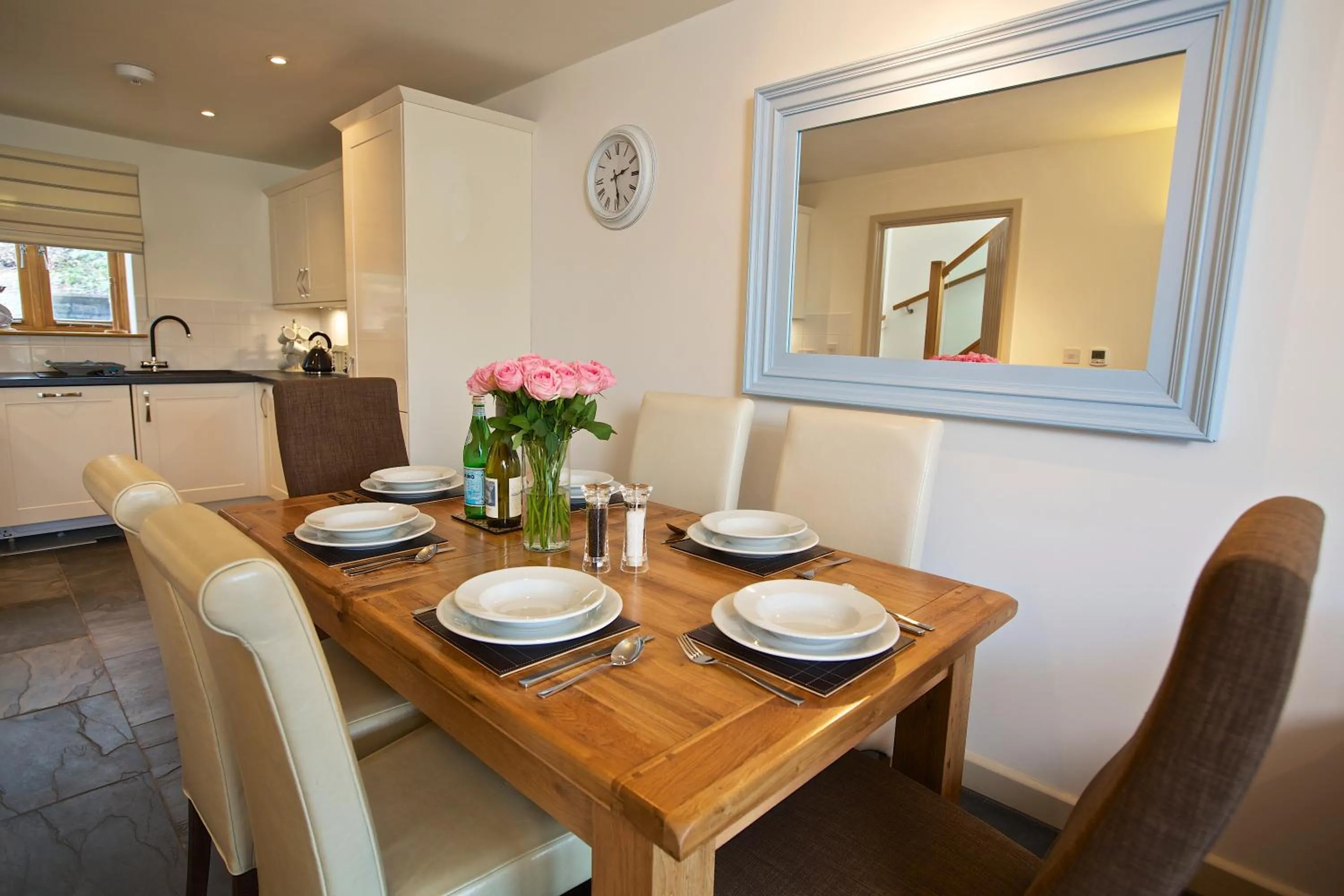 Dining area in Dartmouth Green Lodges