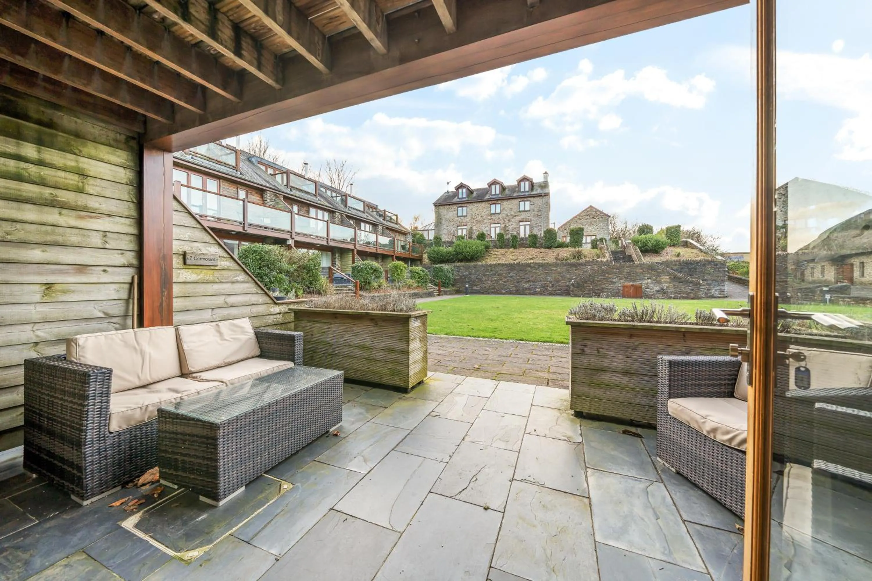 Patio in Dartmouth Green Lodges