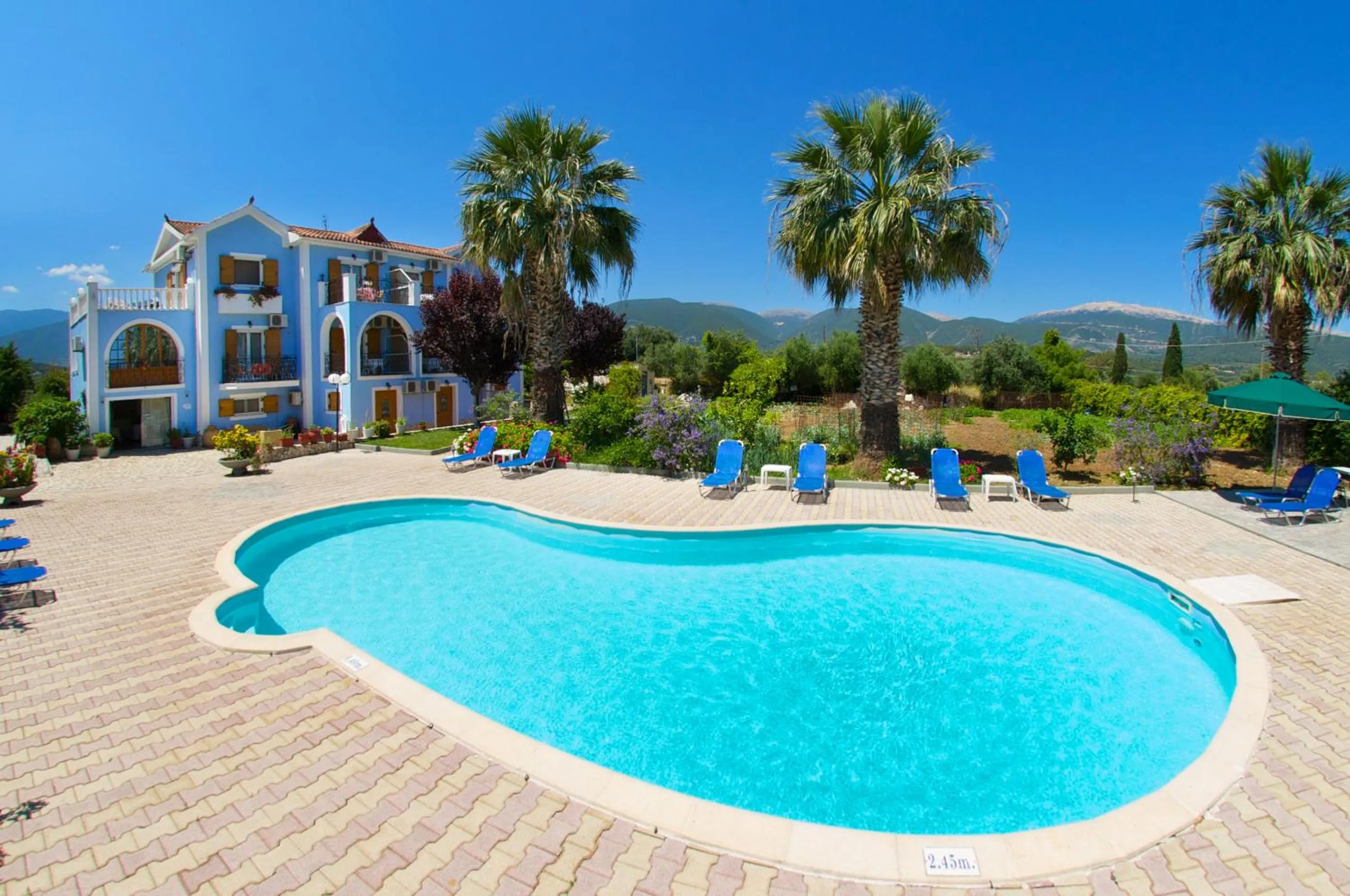 Swimming pool in Nikos Studios and Apartments