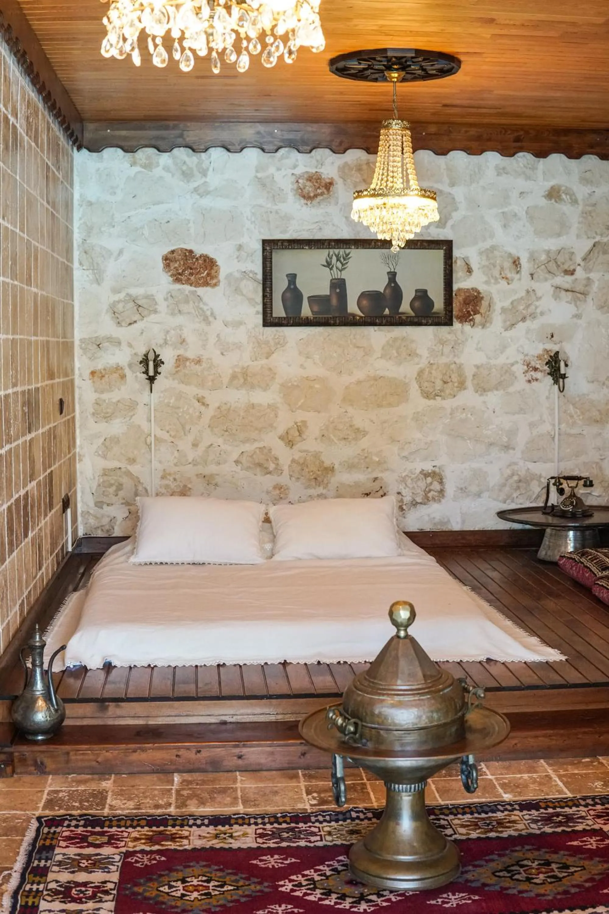 Bed in Likya Yolu Palas Hotel