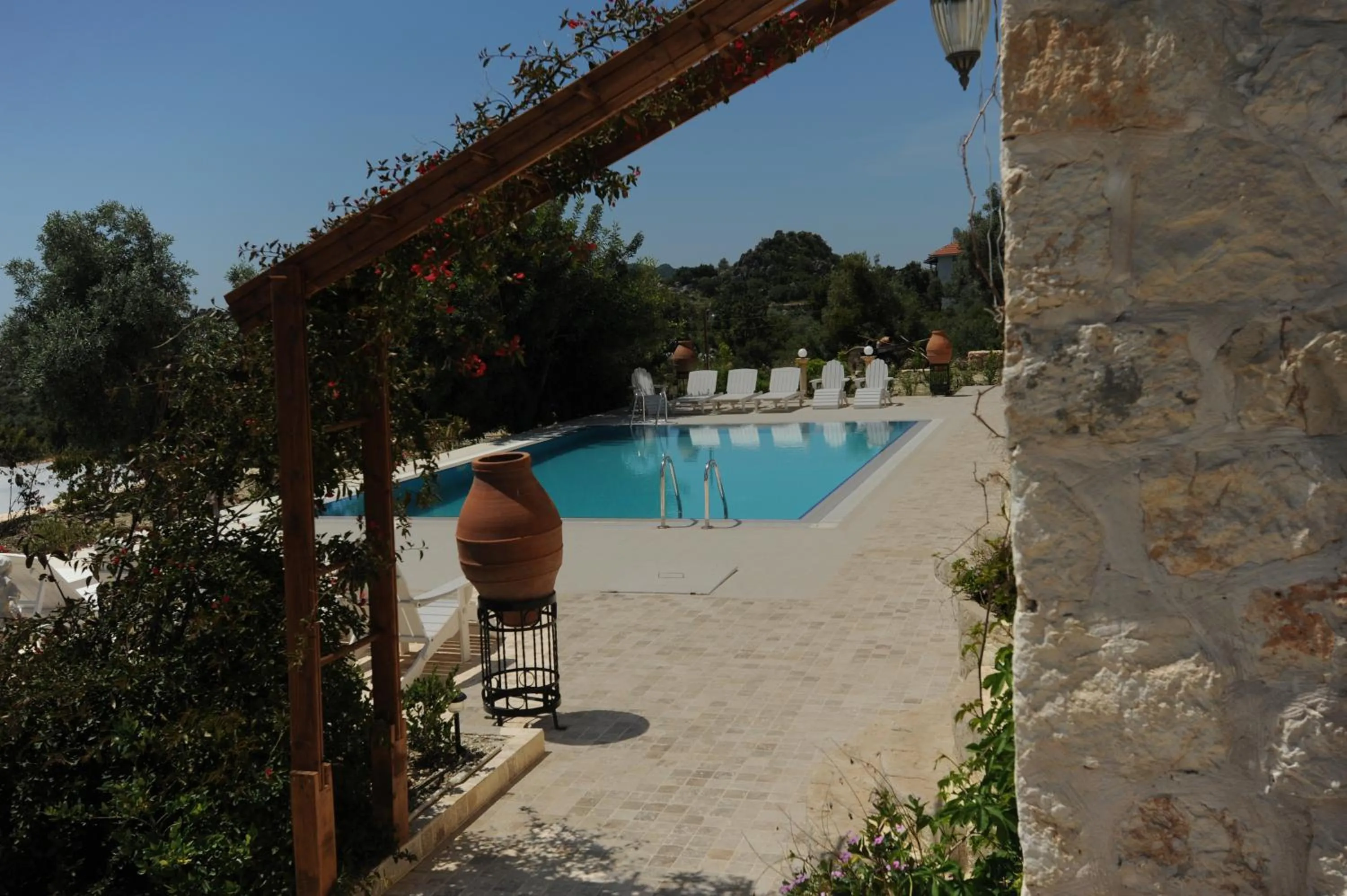 Pool view in Likya Yolu Palas Hotel