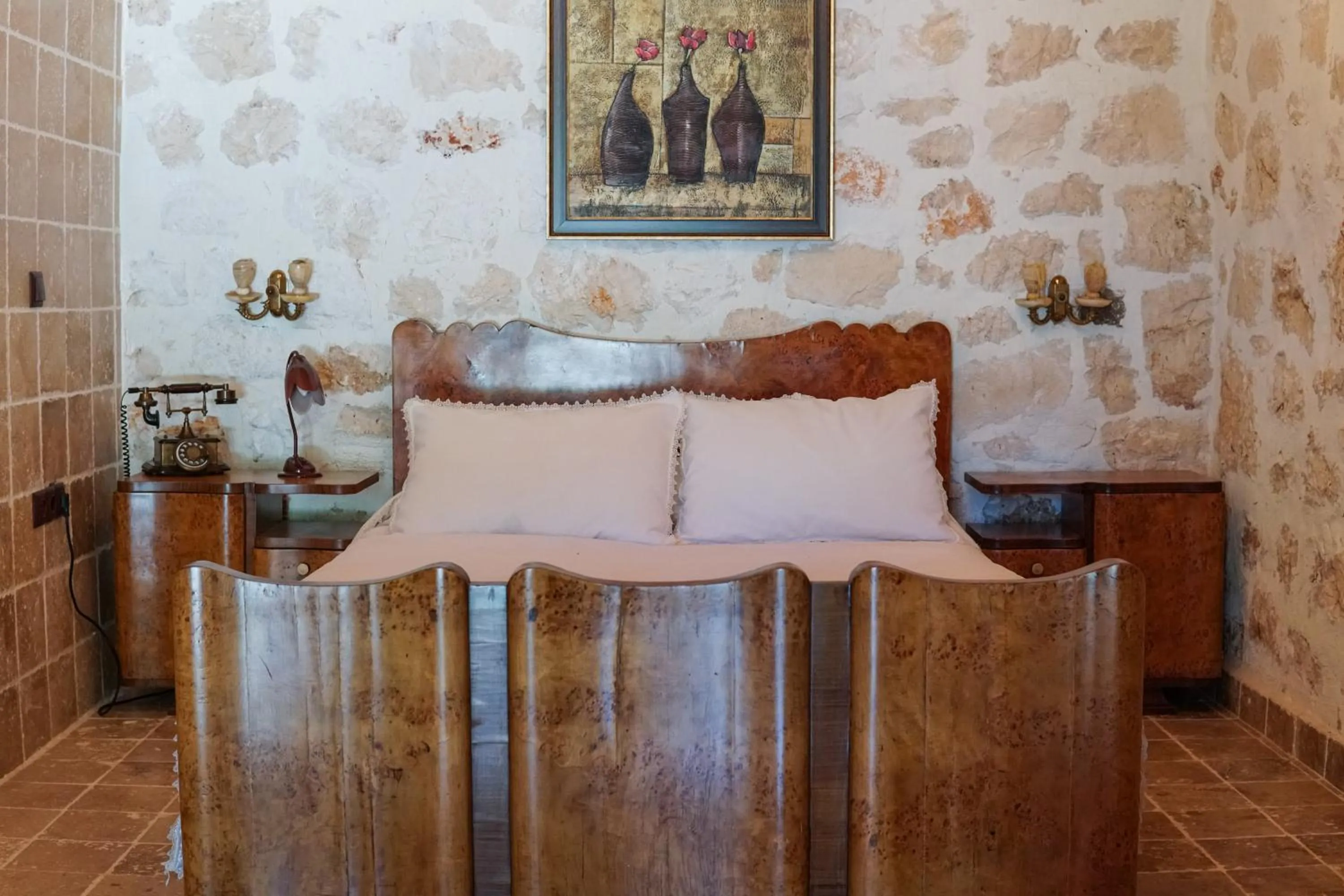 Bed in Likya Yolu Palas Hotel