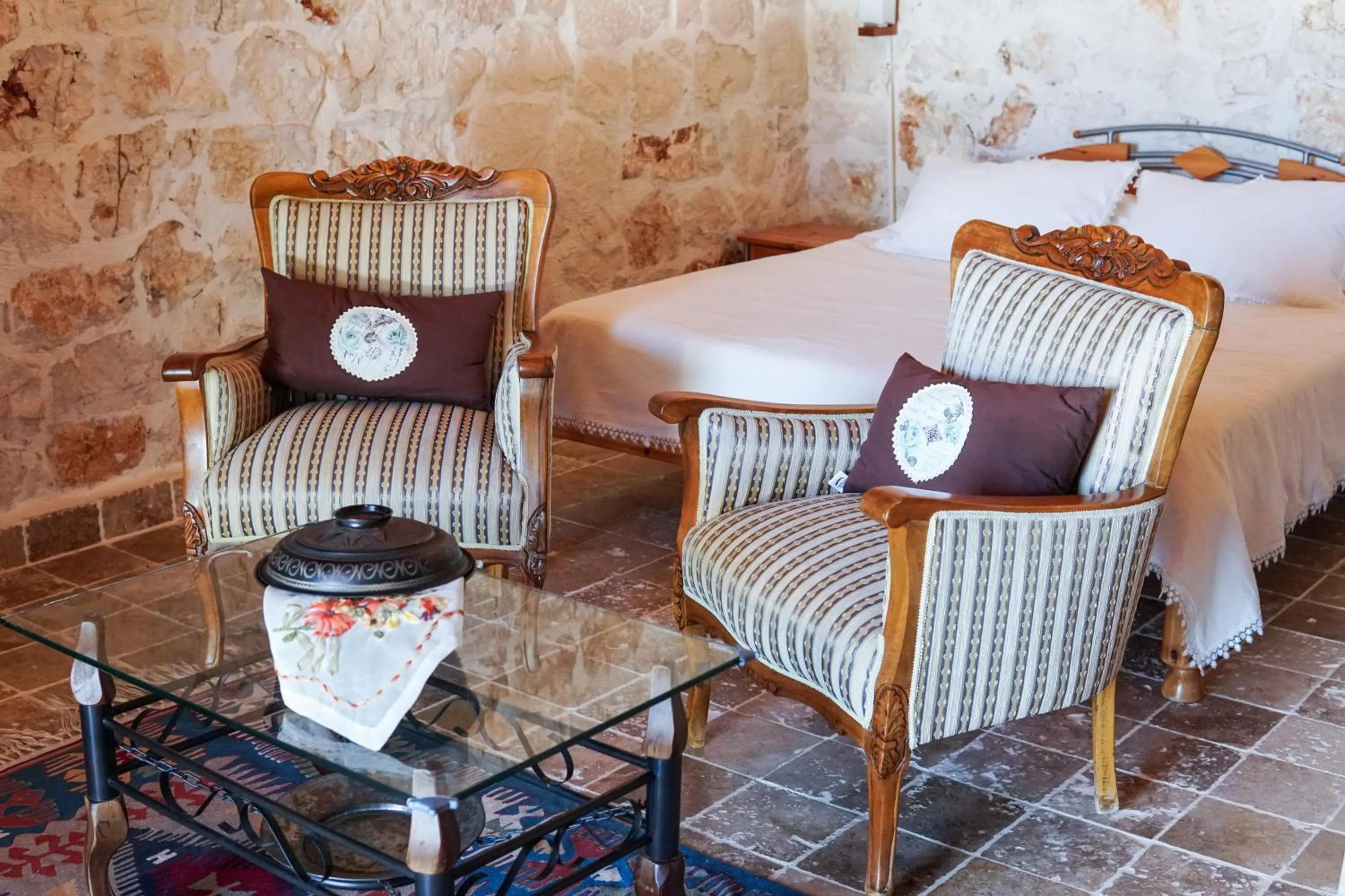 Bed in Likya Yolu Palas Hotel