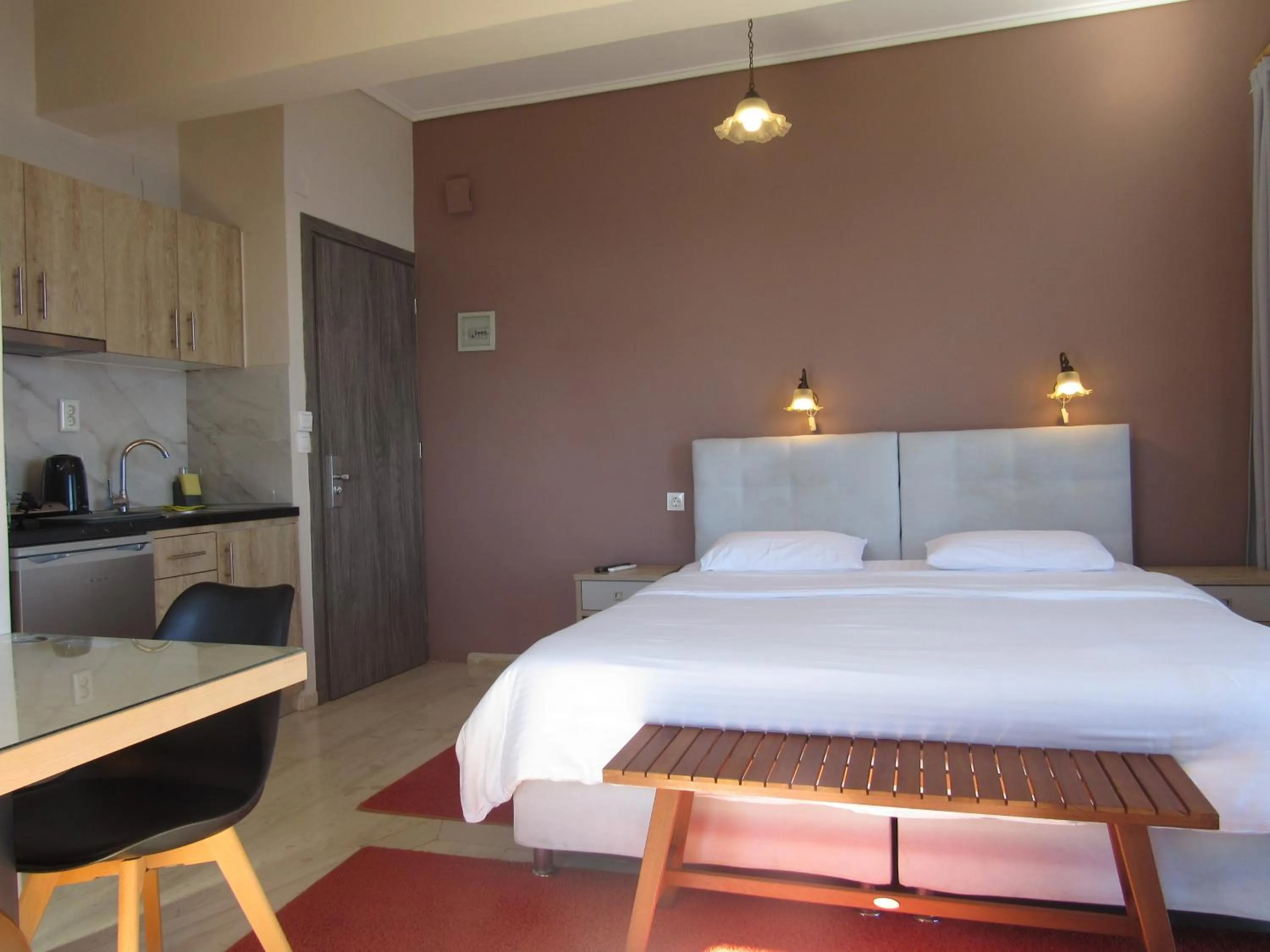 Bed in Kallisto studios