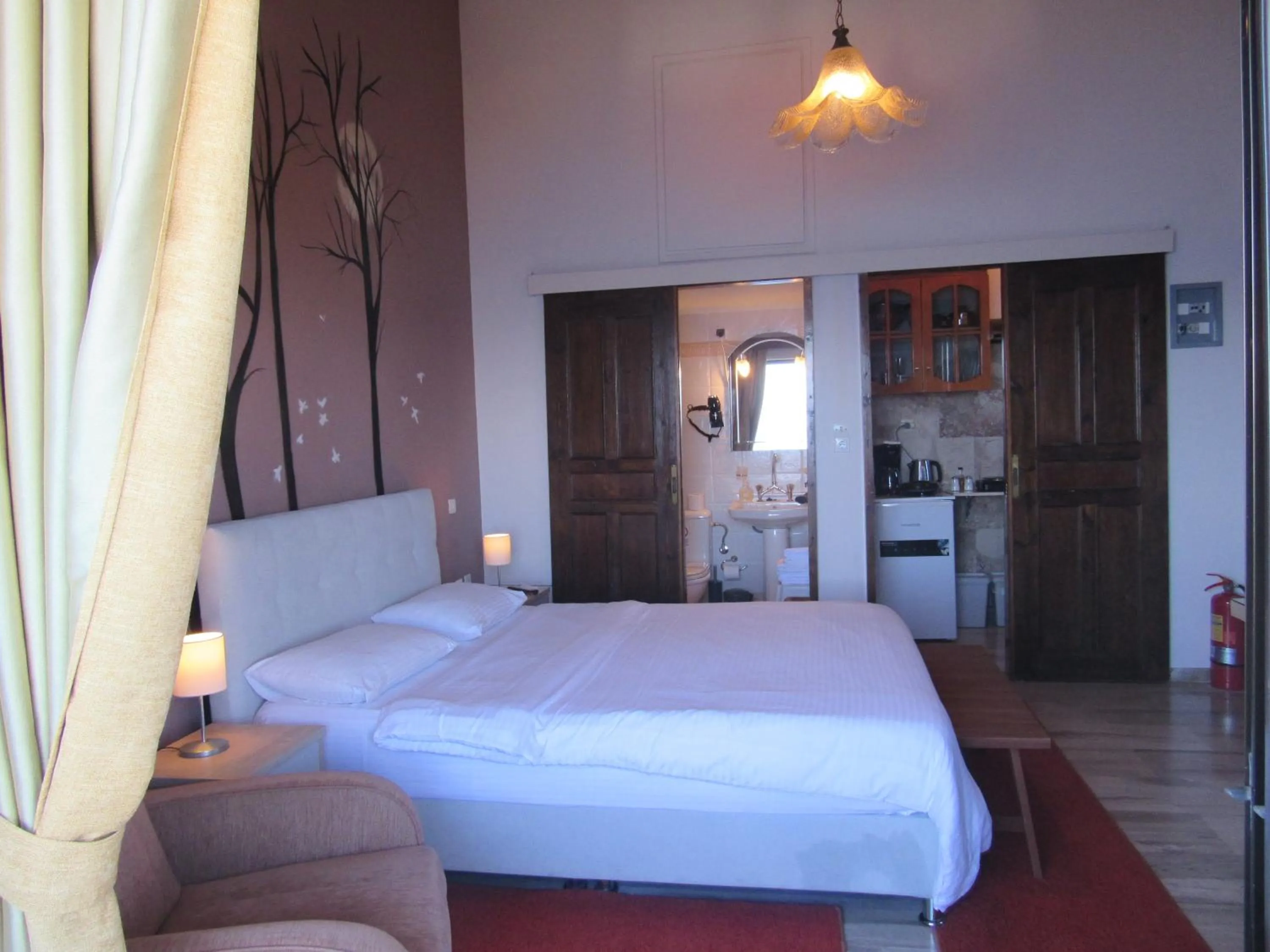 Bed in Kallisto studios