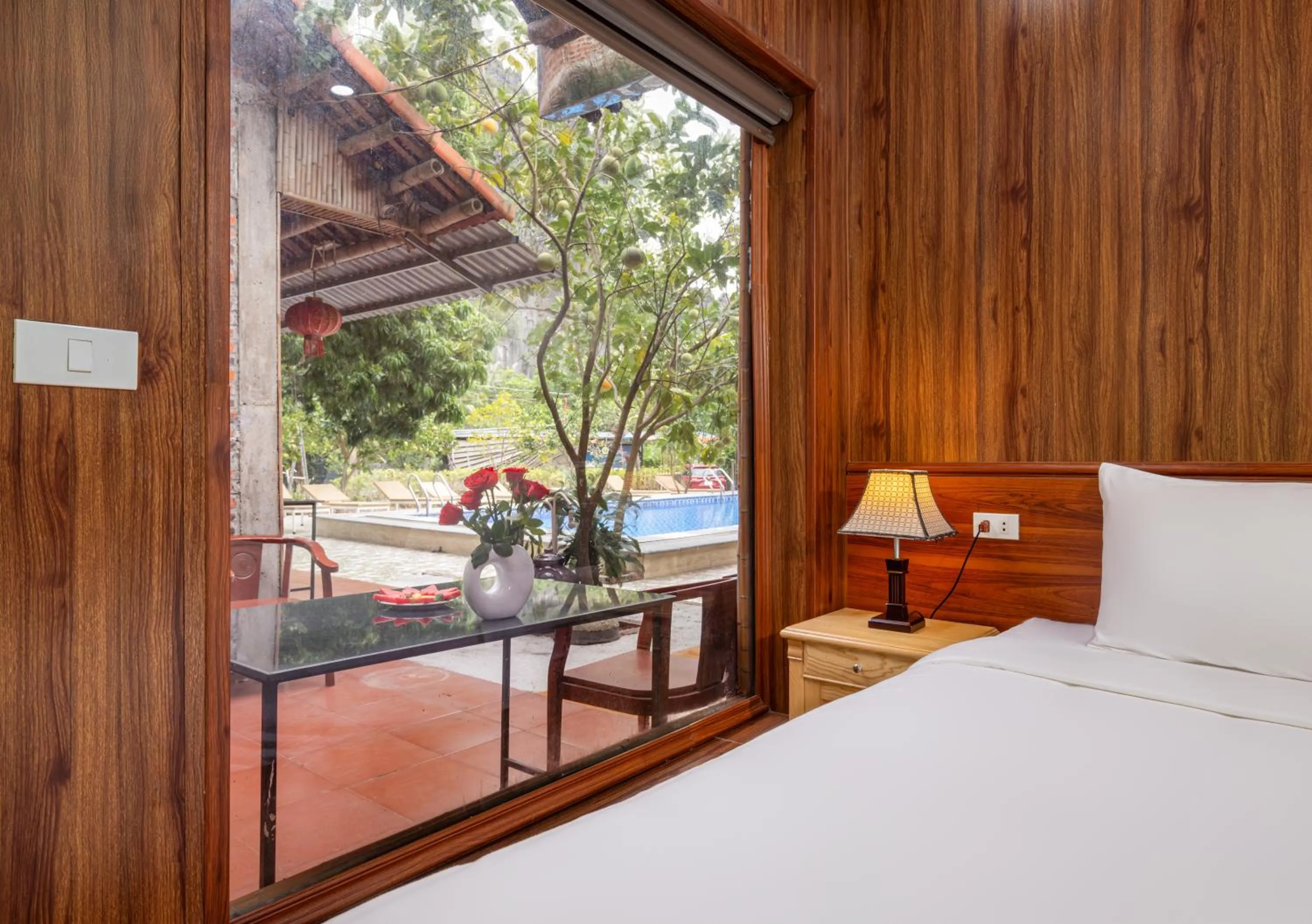 Patio, Bed in Eco Field Nest Tam Coc