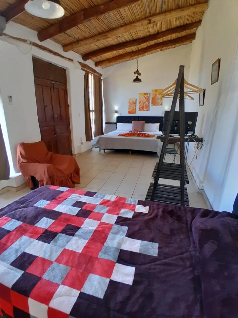 Bed in Hotel Hacienda Casa Blanca