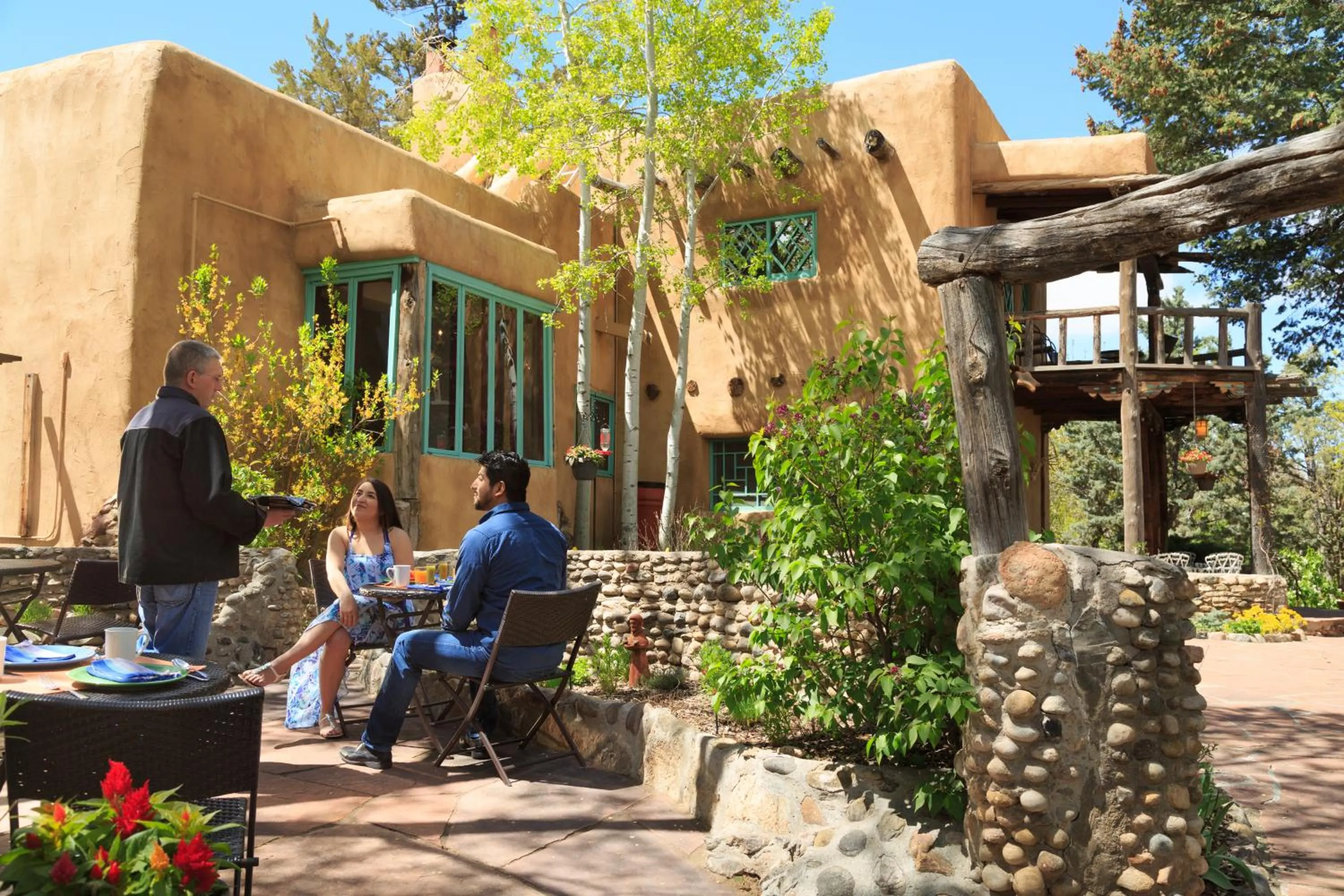 Patio in Inn of the Turquoise Bear