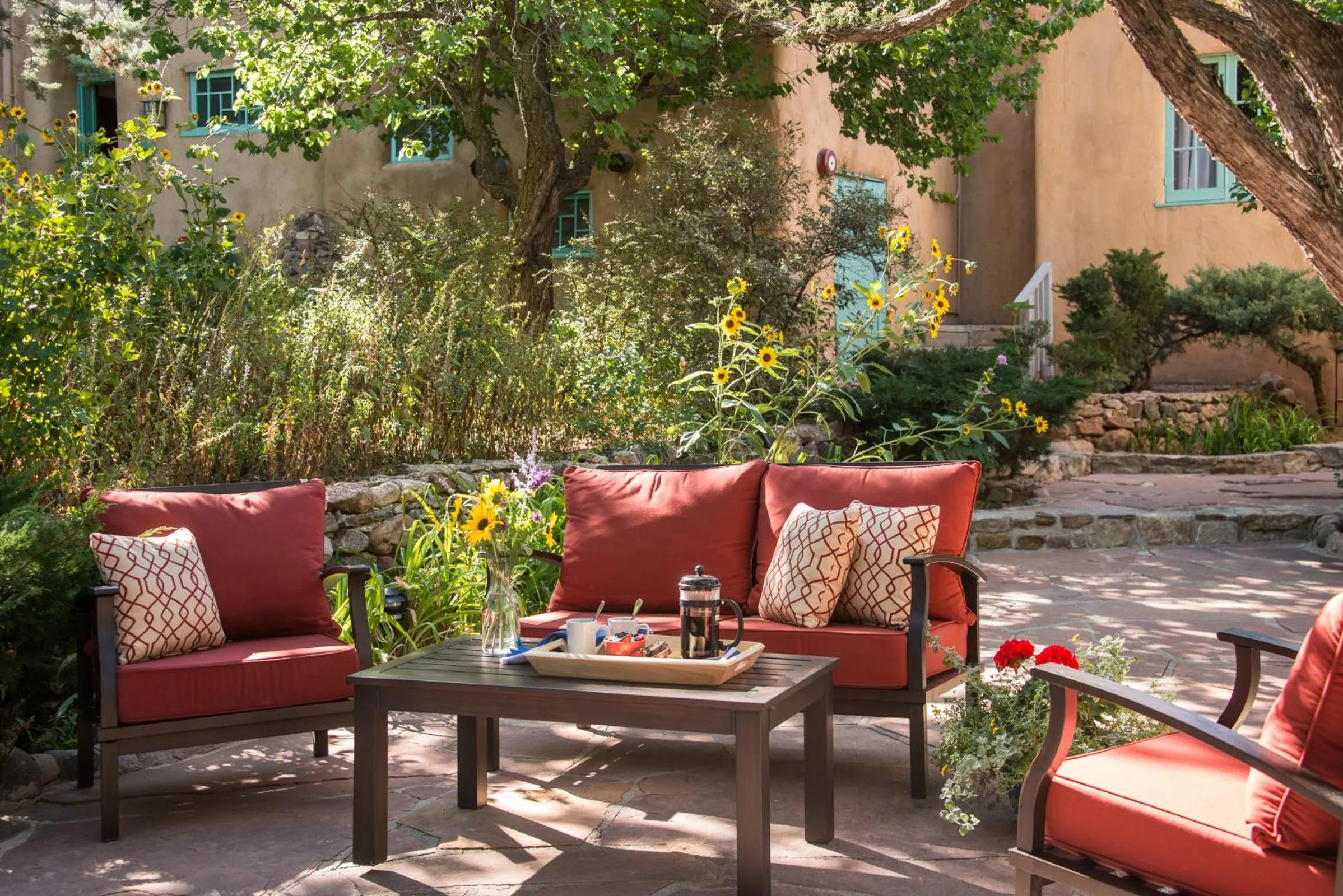 Patio in Inn of the Turquoise Bear