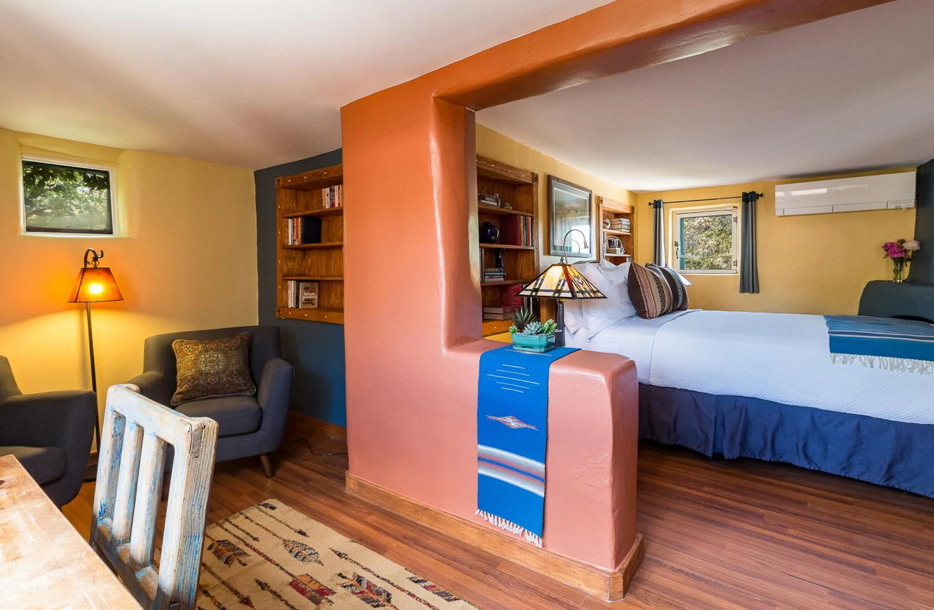 Bed in Inn of the Turquoise Bear