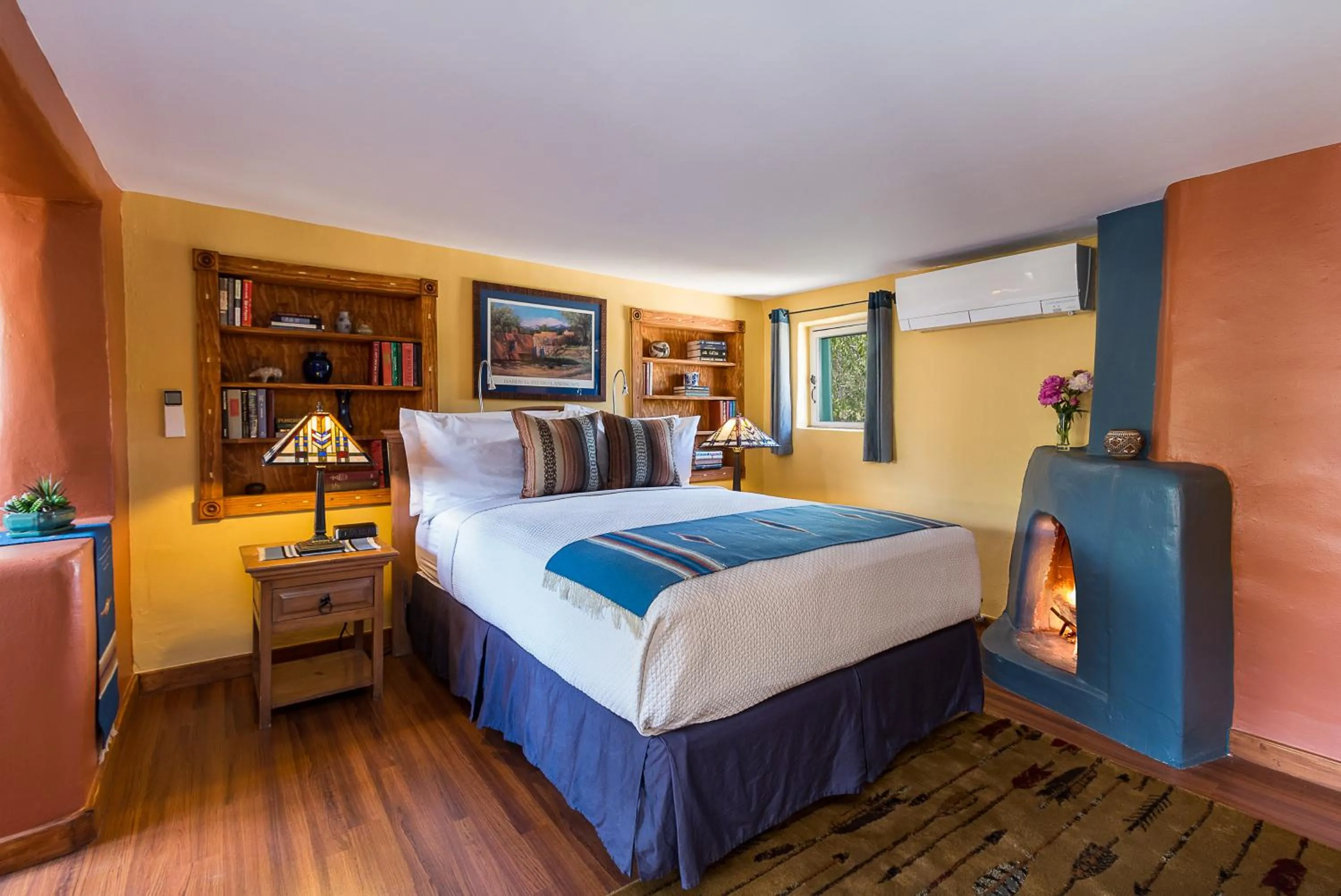Bed in Inn of the Turquoise Bear