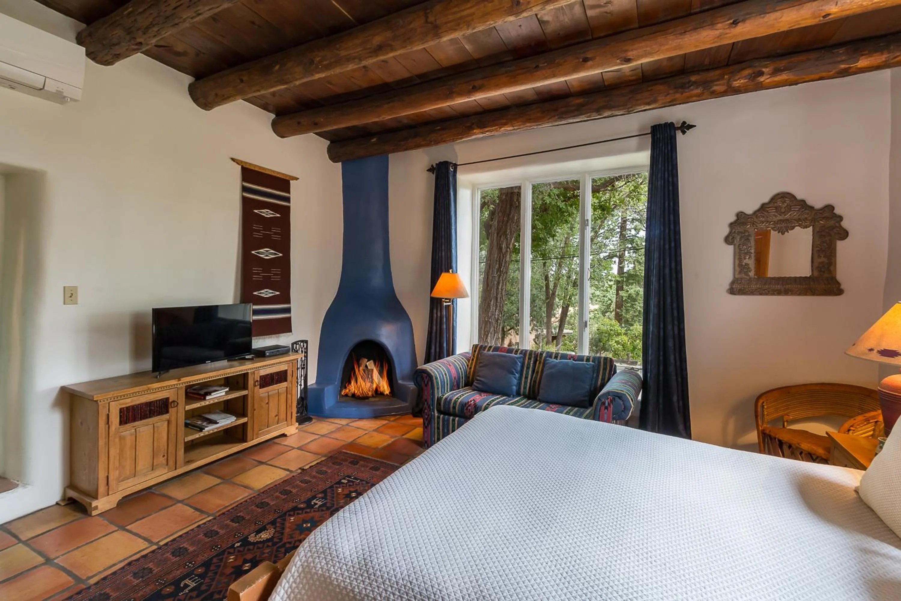 Bed in Inn of the Turquoise Bear