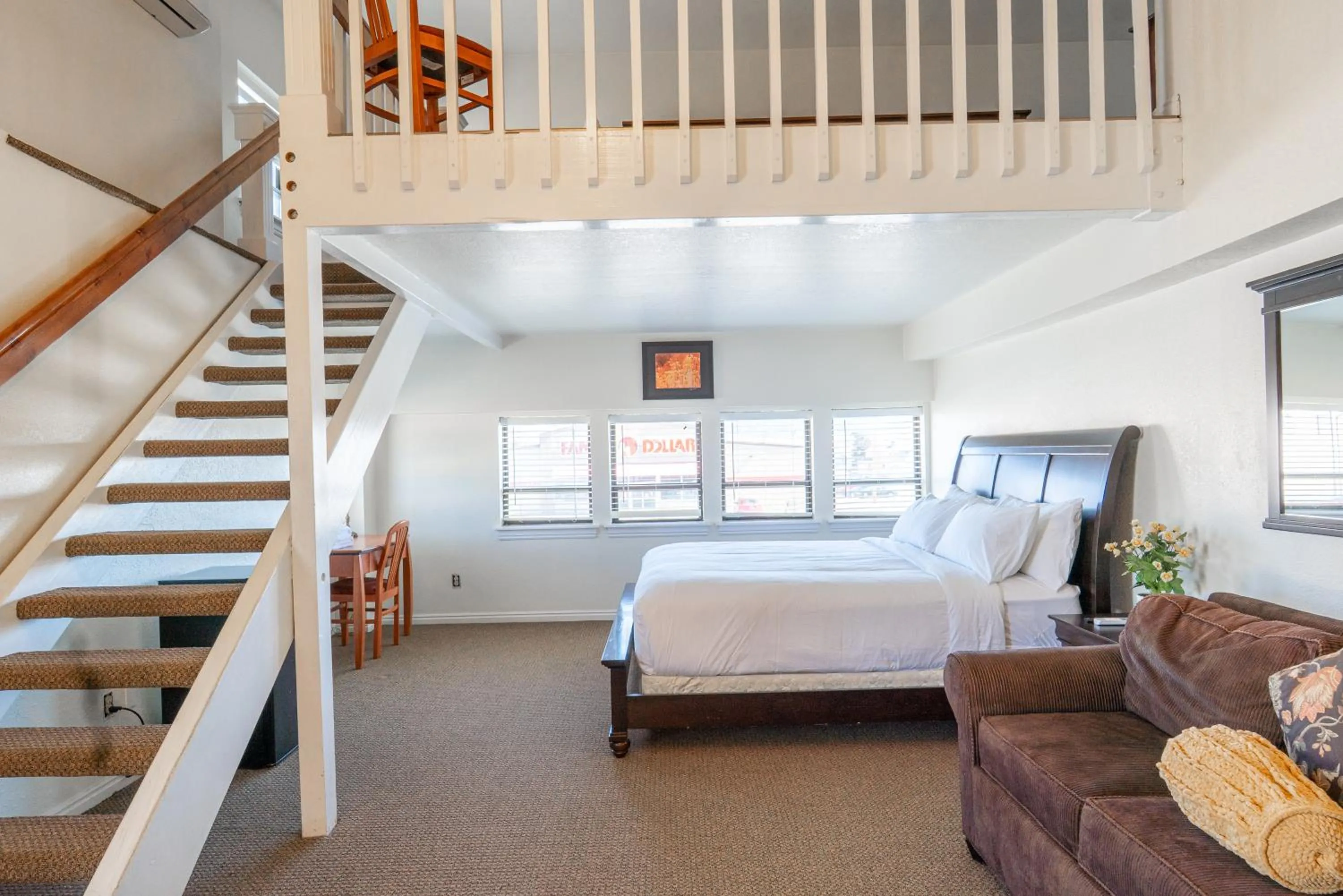 Bed in Road Creek Inn
