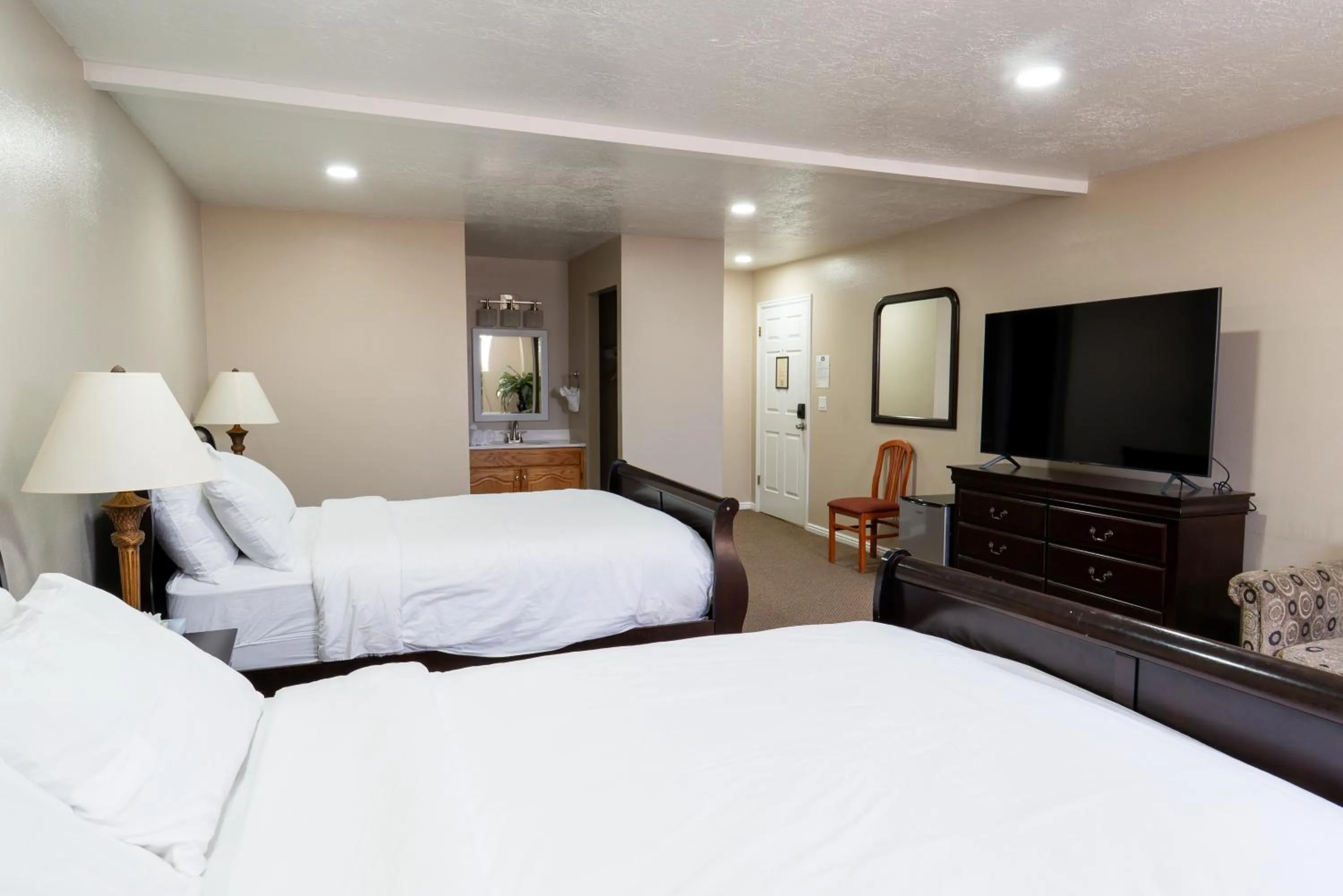 Bed in Road Creek Inn