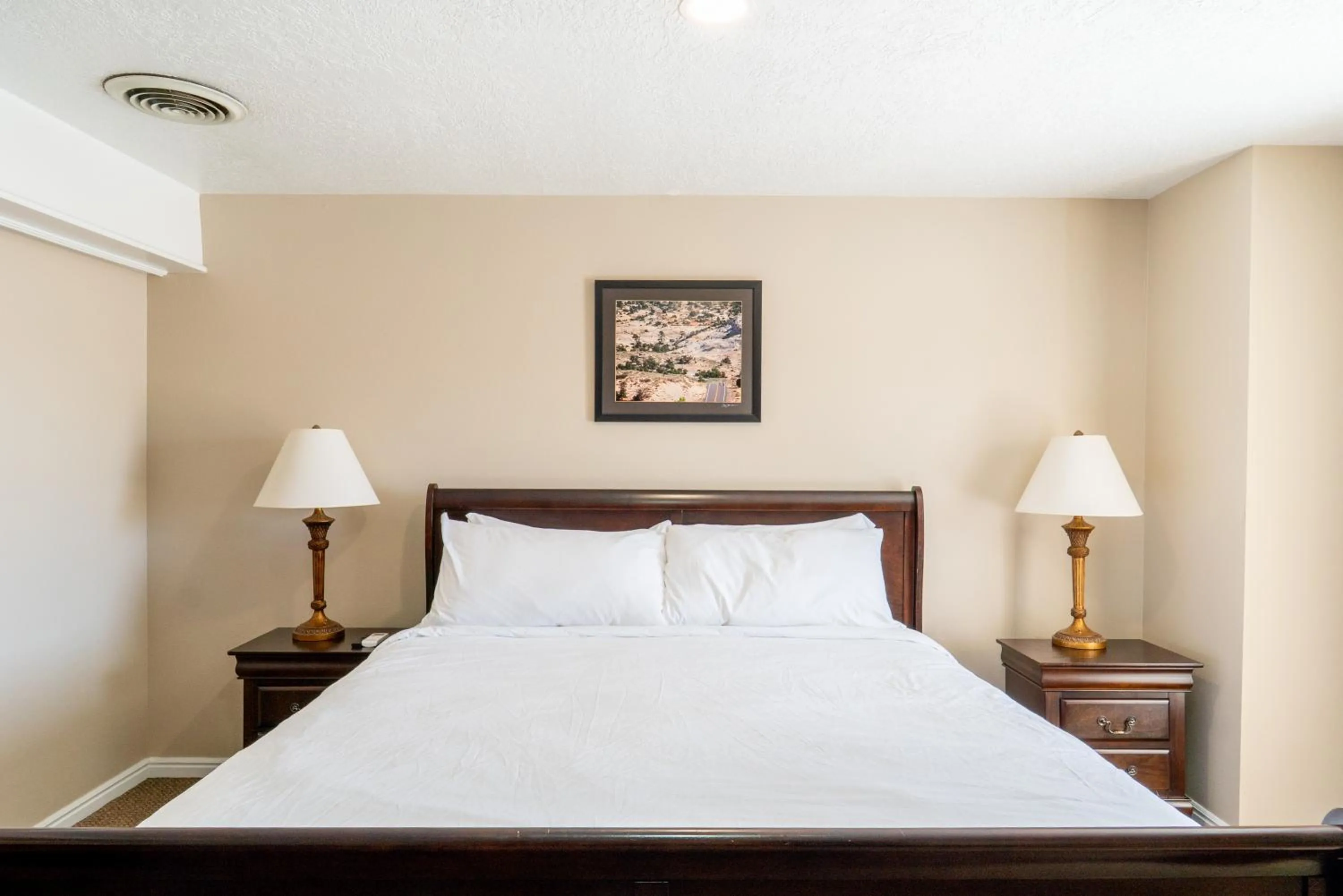 Bed in Road Creek Inn