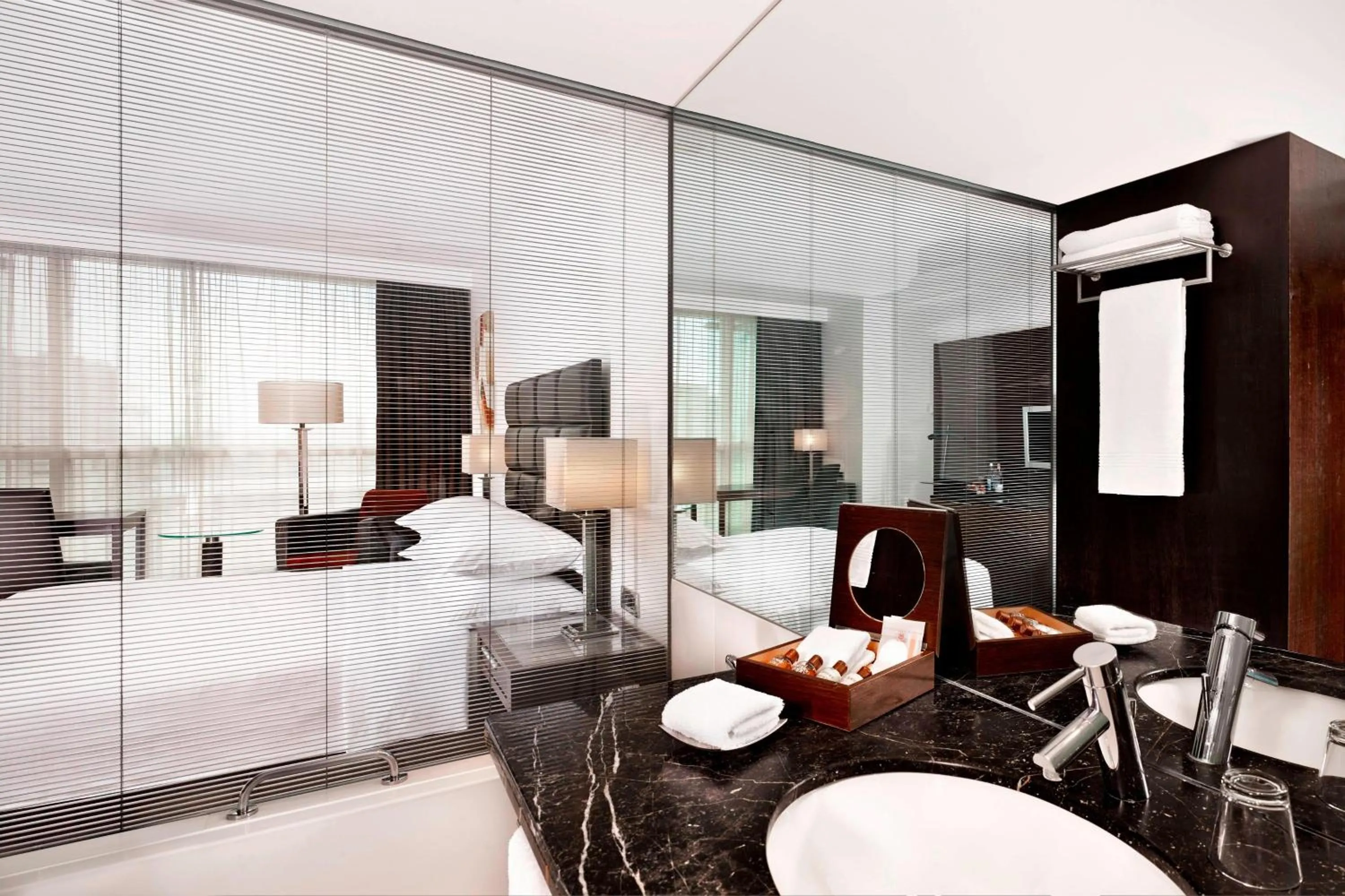 Bathroom, Bed in Sheraton Porto Hotel & Spa