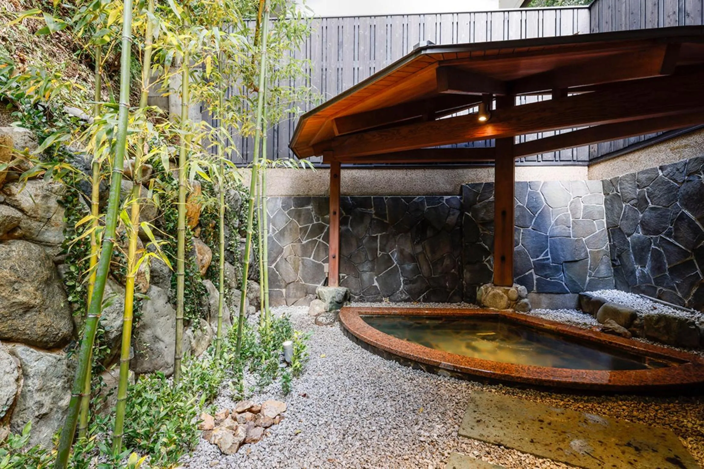 Hot Spring Bath in Yuraku Kinosaki Spa & Gardens