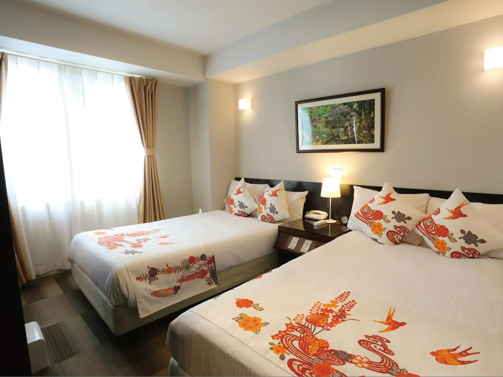 Bed in Hotel Naha City -Kokusai Street-