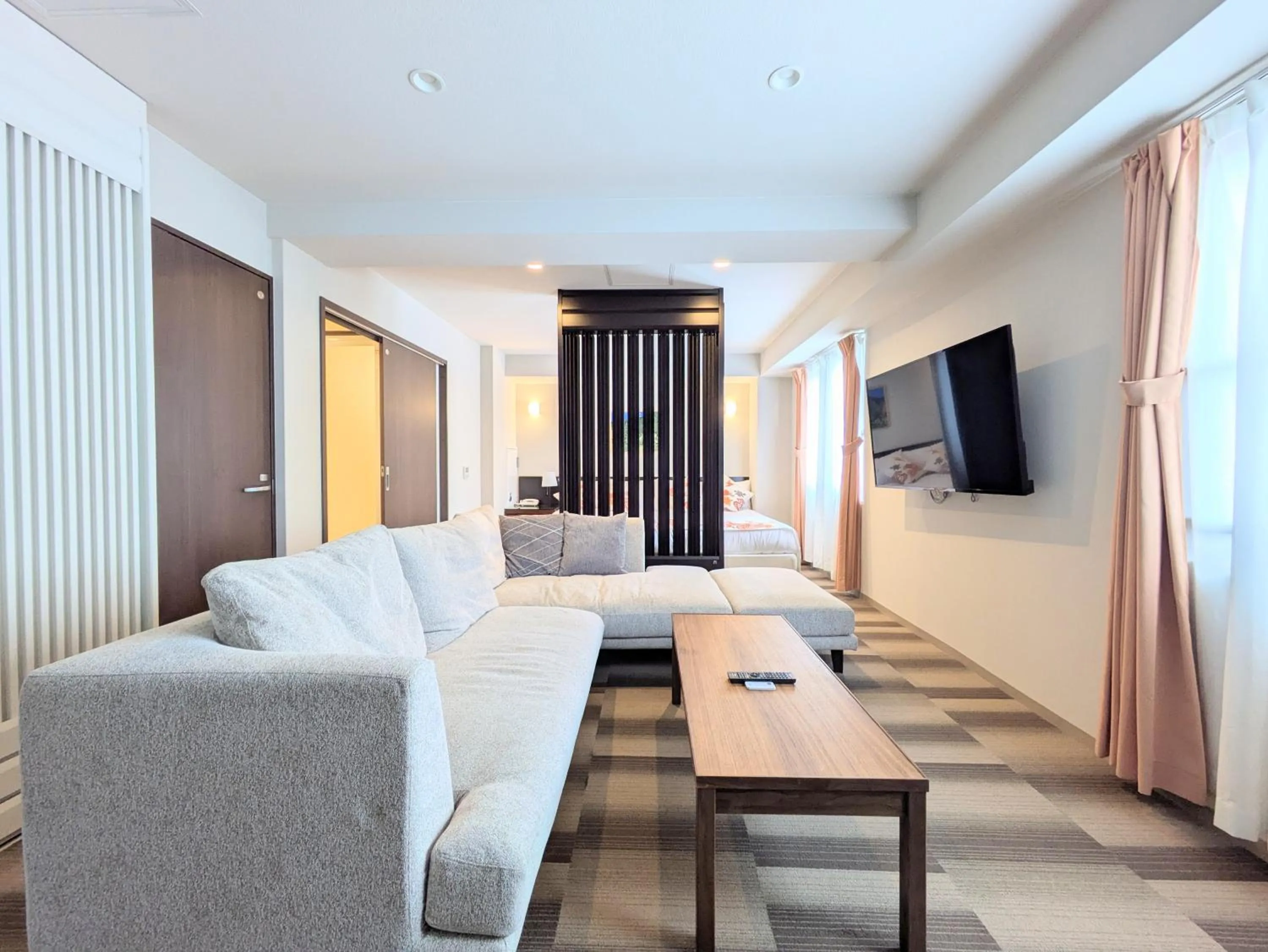 Living room in Hotel Naha City -Kokusai Street-