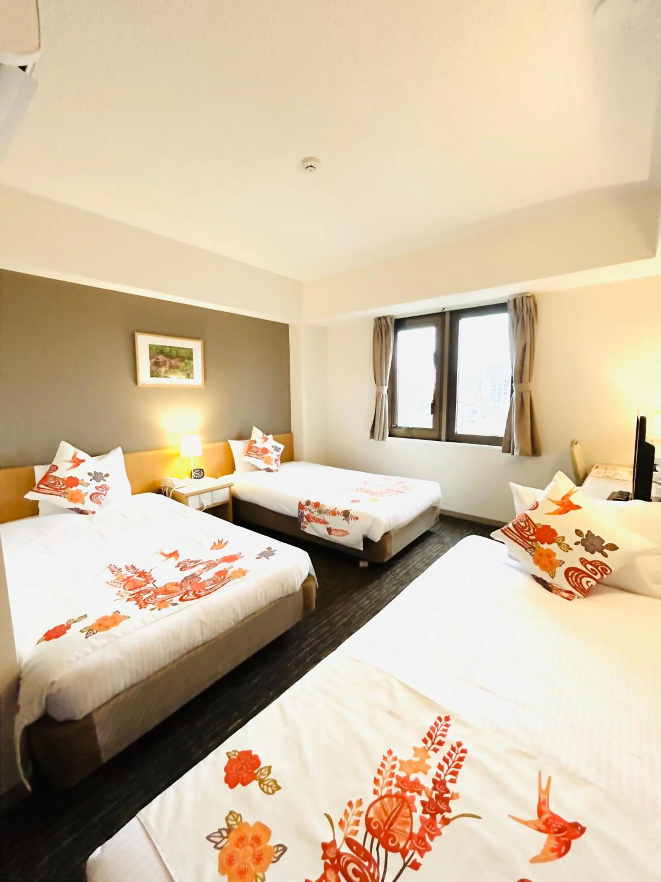 Bed in Hotel Naha City -Kokusai Street-