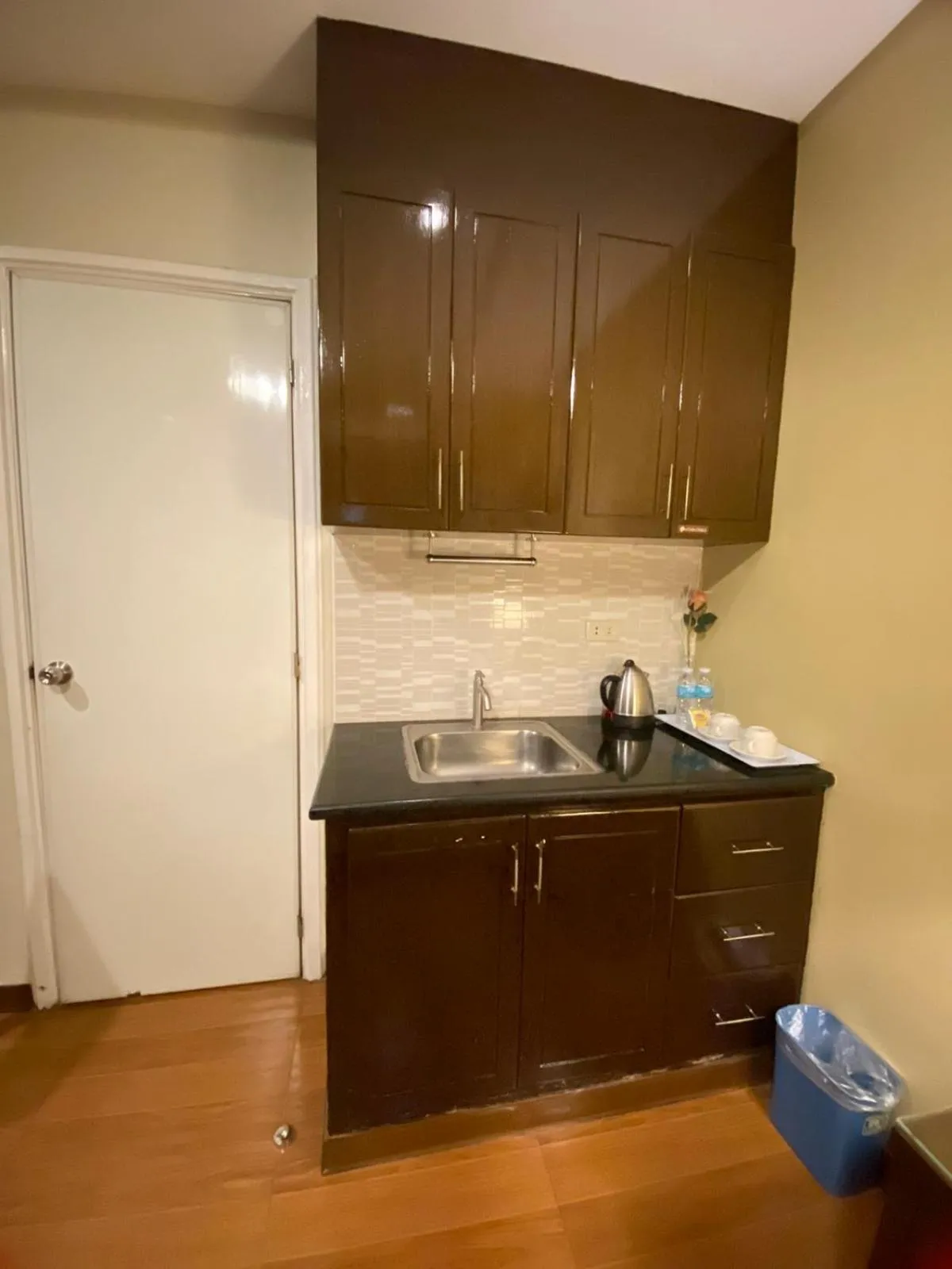 Kitchen or kitchenette in Prism Hotel