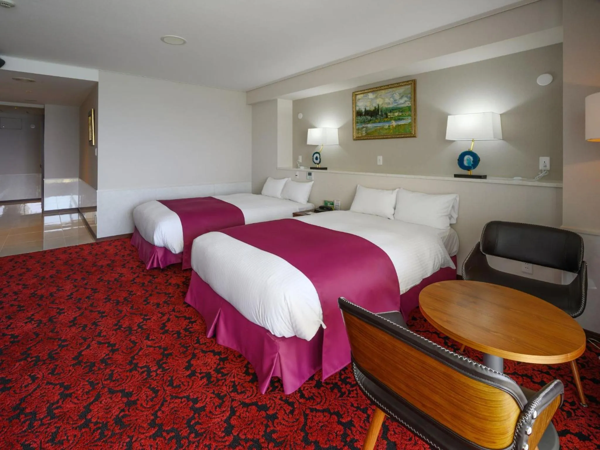 Bed in Hotel Resonex Nago