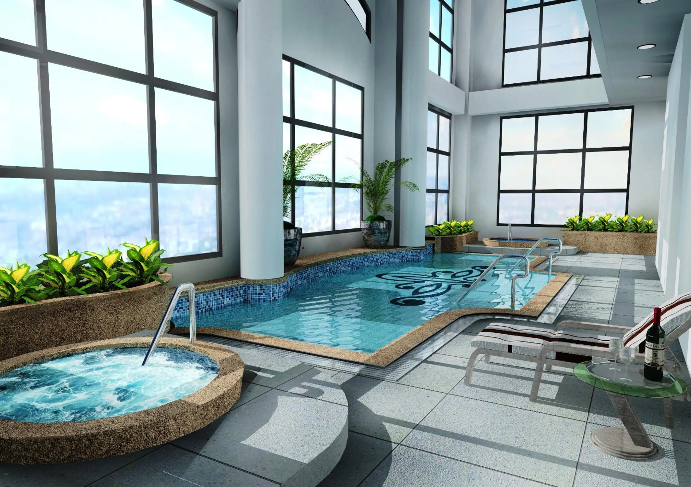Swimming pool in BSA Twin Towers