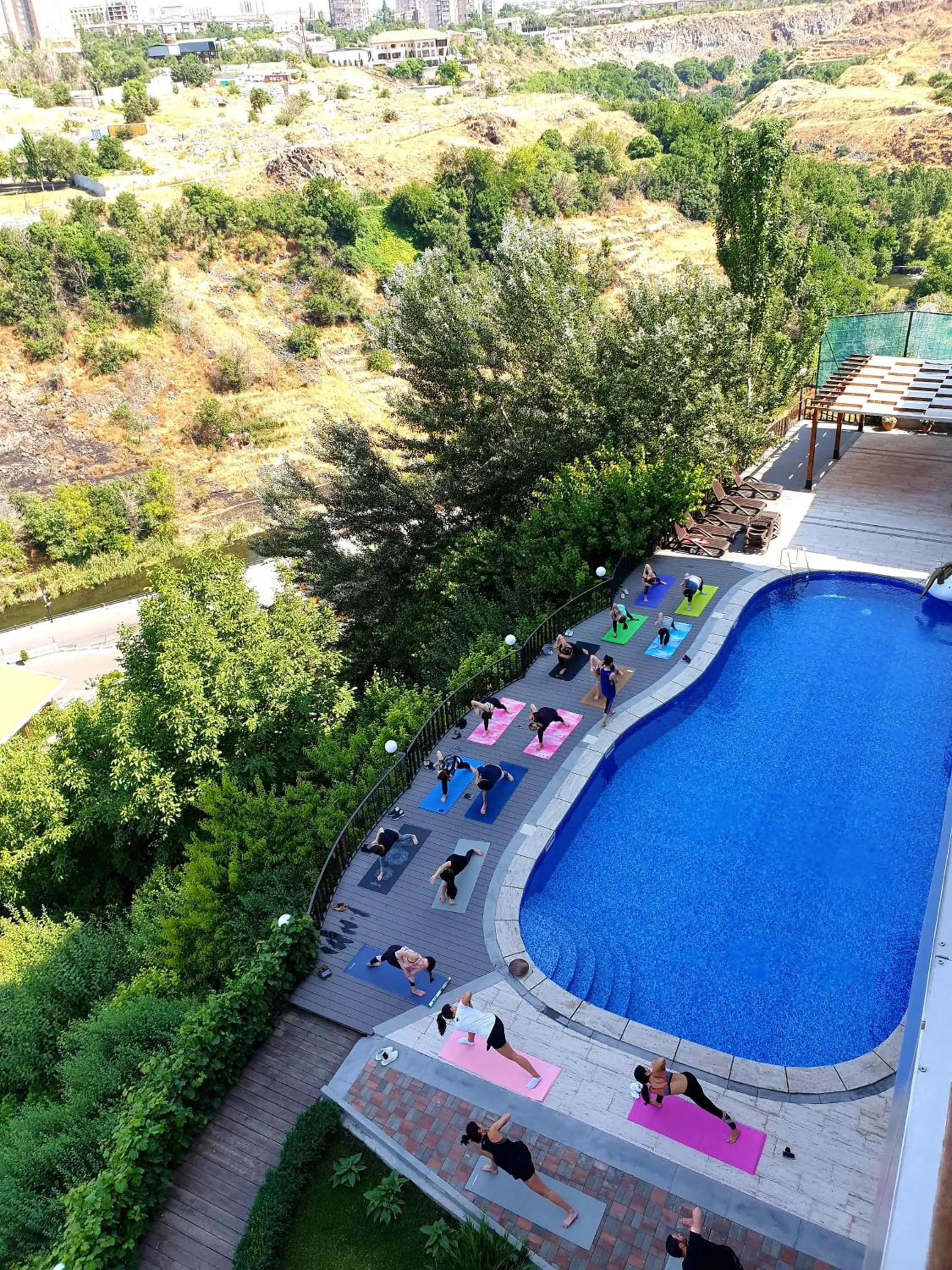 Garden view in Olympia Garden Hotel