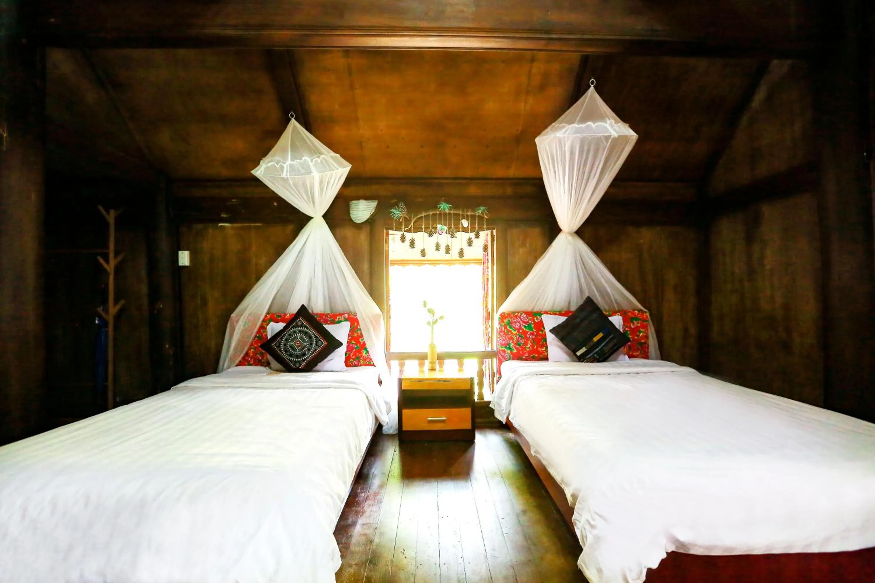 Bed in Cat Ba Eco Lodge