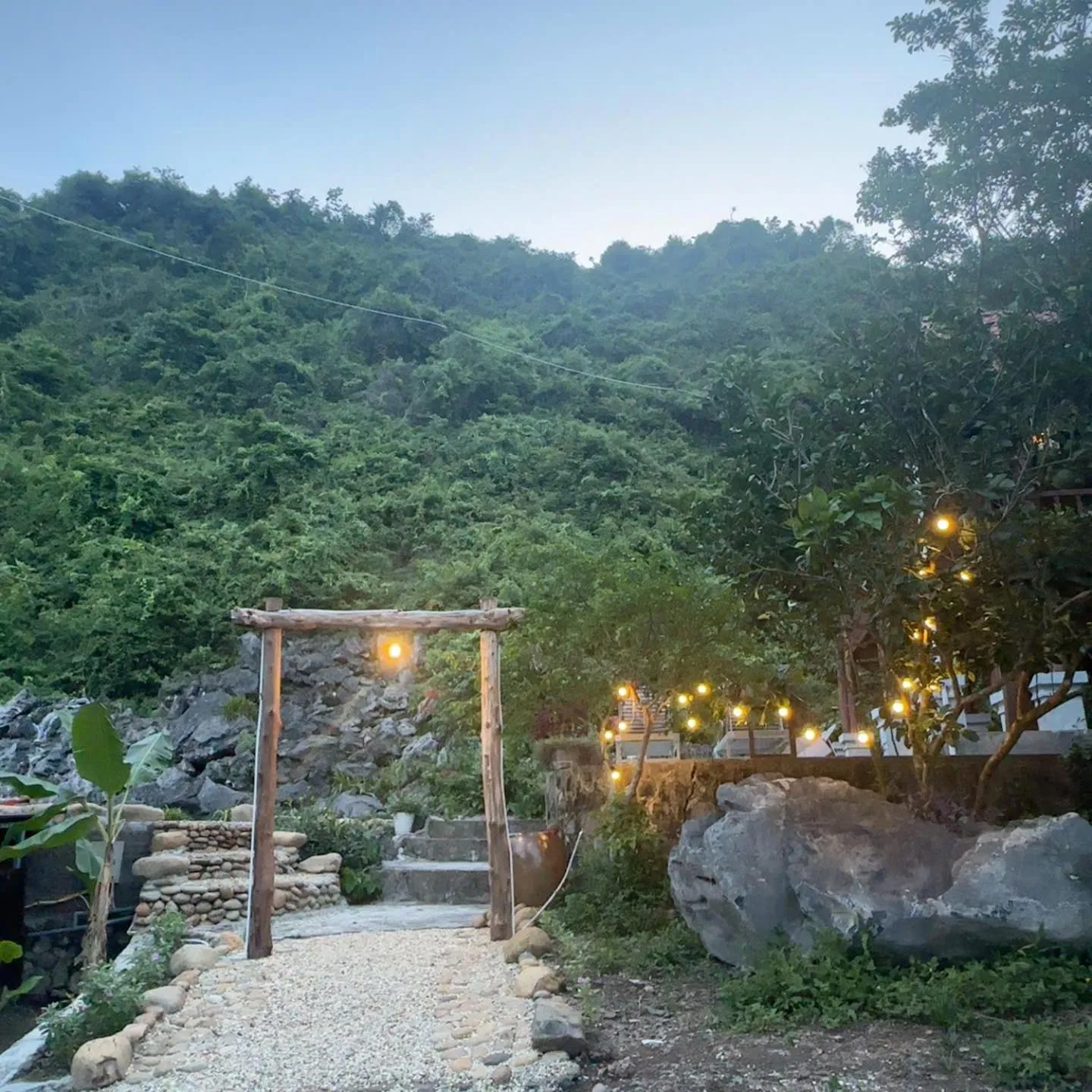 Swimming pool in Cat Ba Eco Lodge