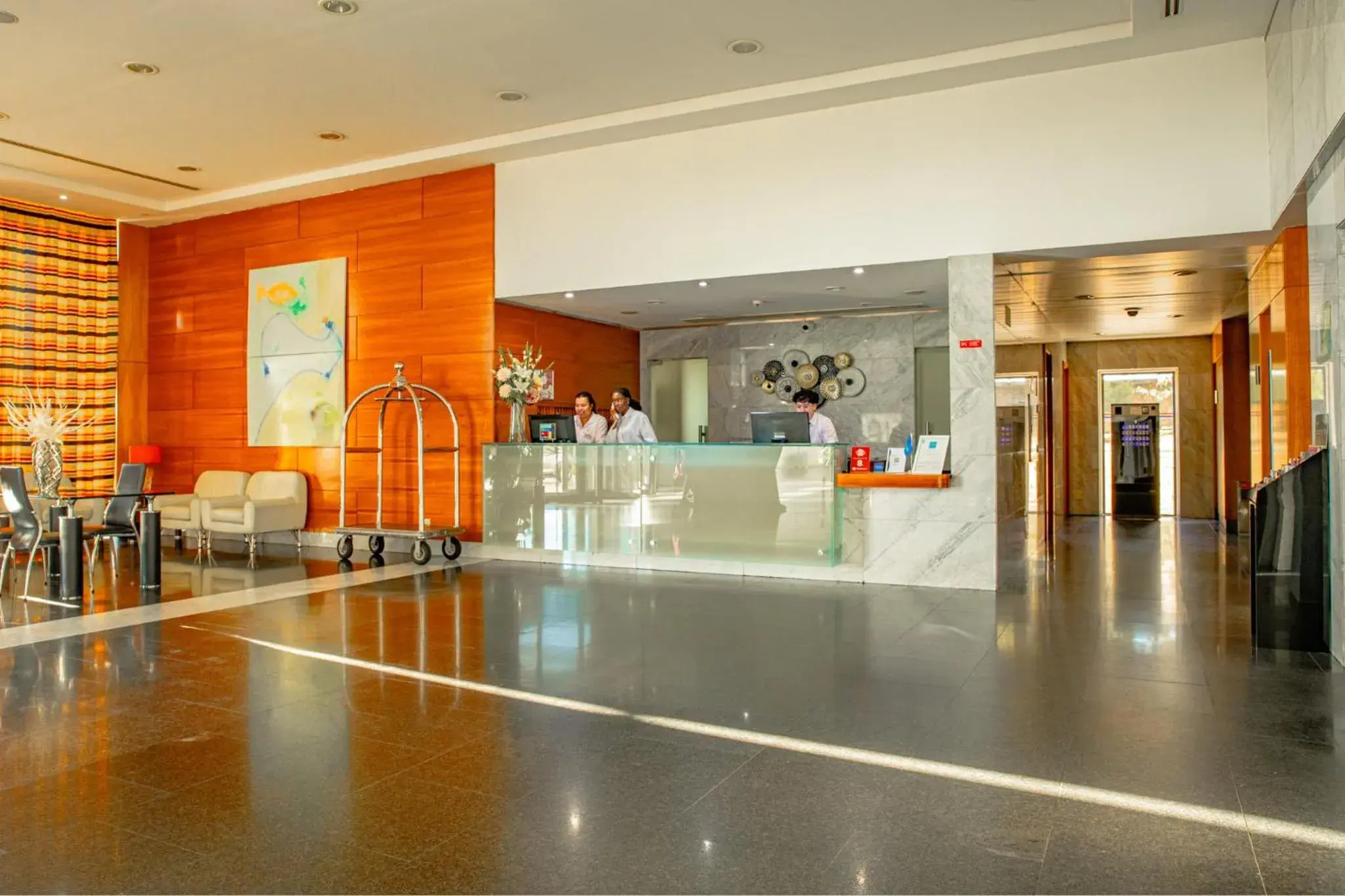 Lobby or reception in VIP Executive Santa Iria Hotel Lobby or reception in VIP Executive Santa Iria Hotel