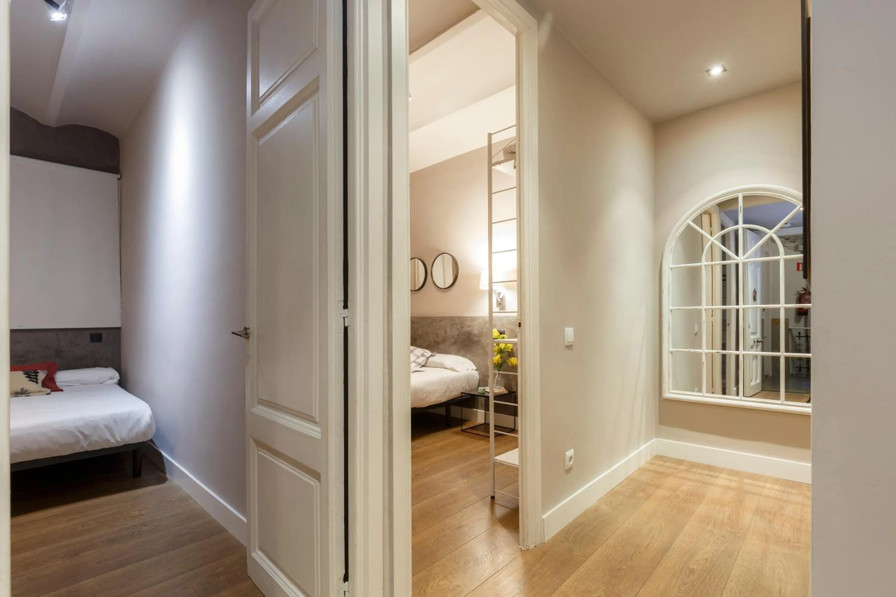 Living room, Bed in AinB Eixample-Miro Apartments