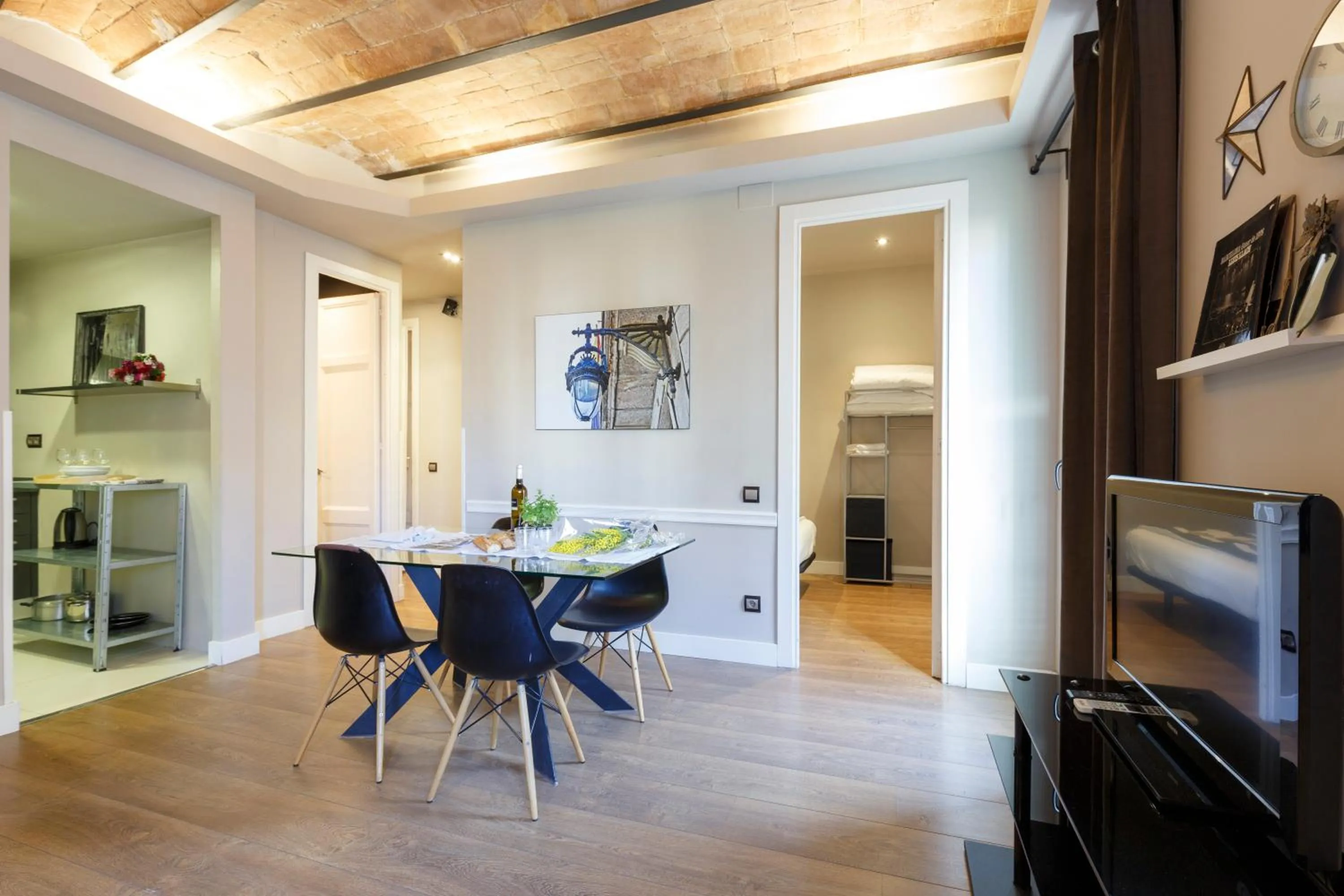 Living room in AinB Eixample-Miro Apartments